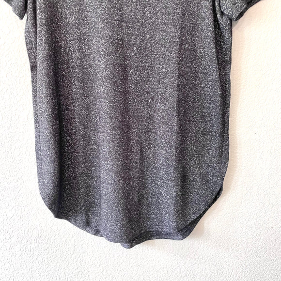 Round Hem Marled Top