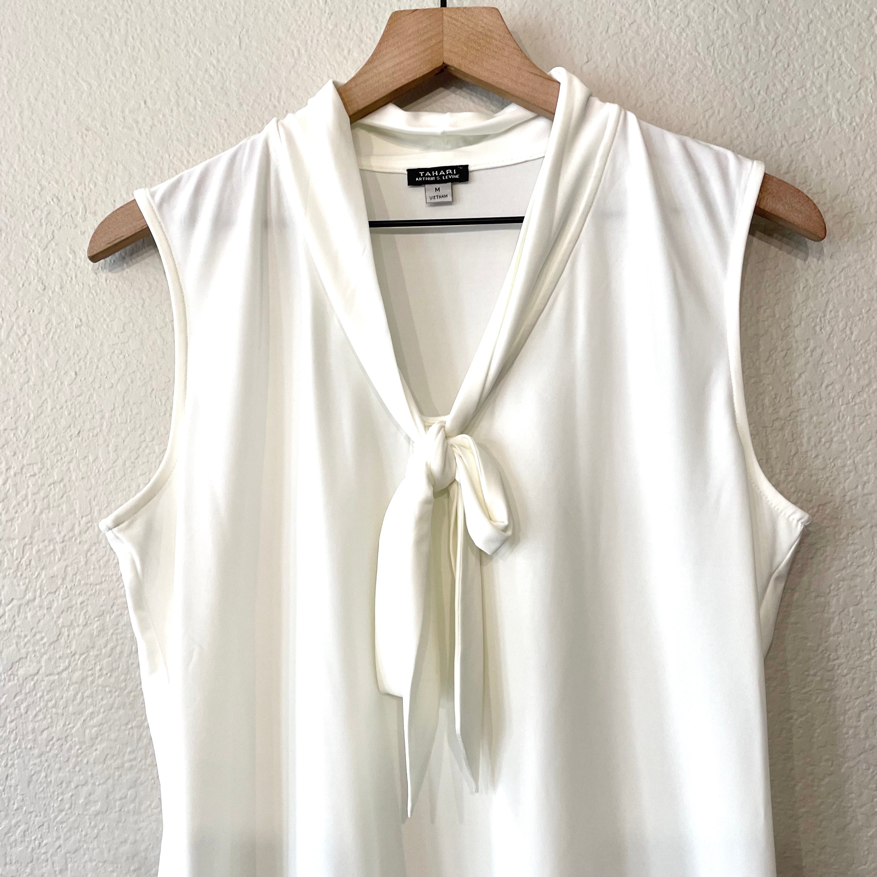 Stretch Bow Tie Blouse