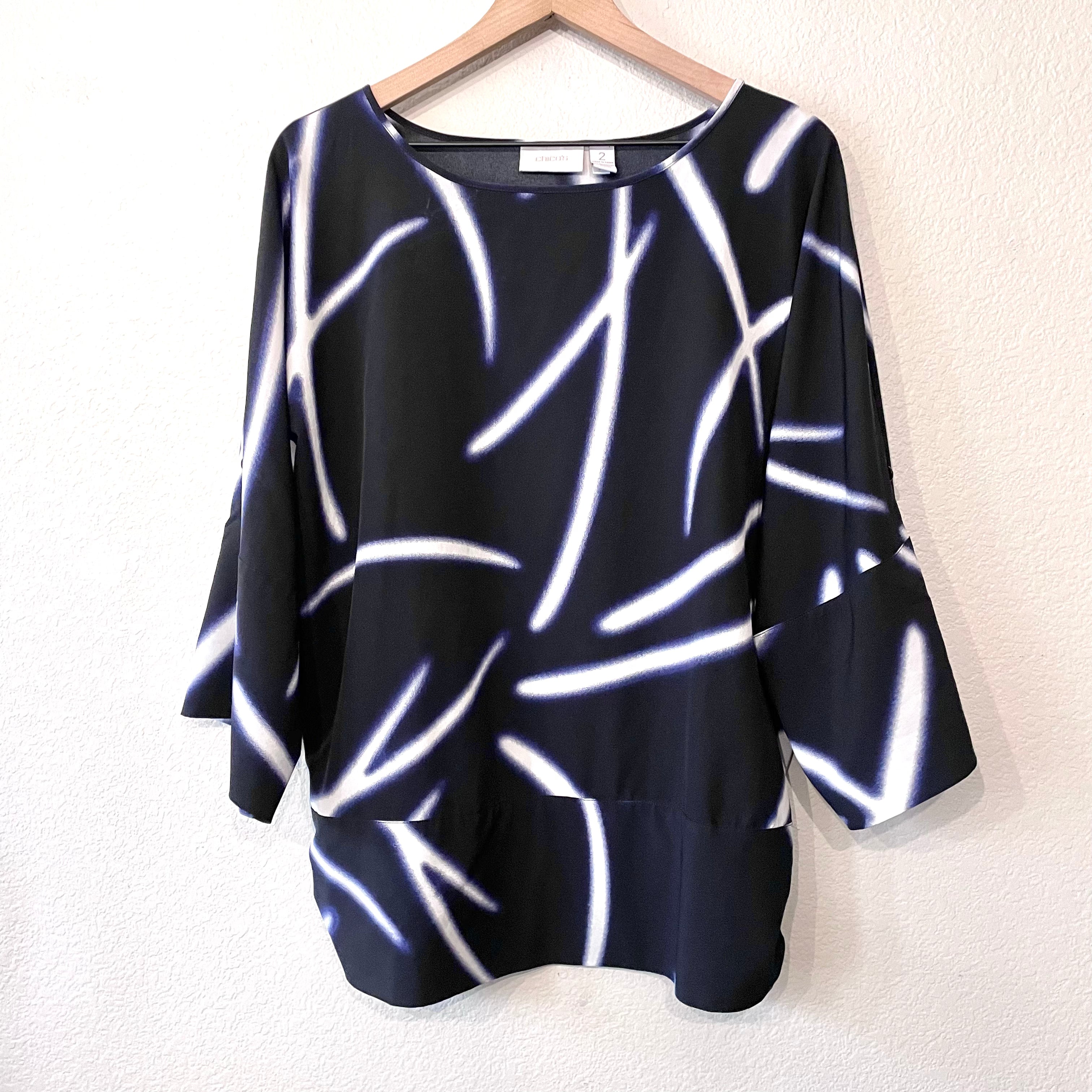 Dolman Abstract Blouse