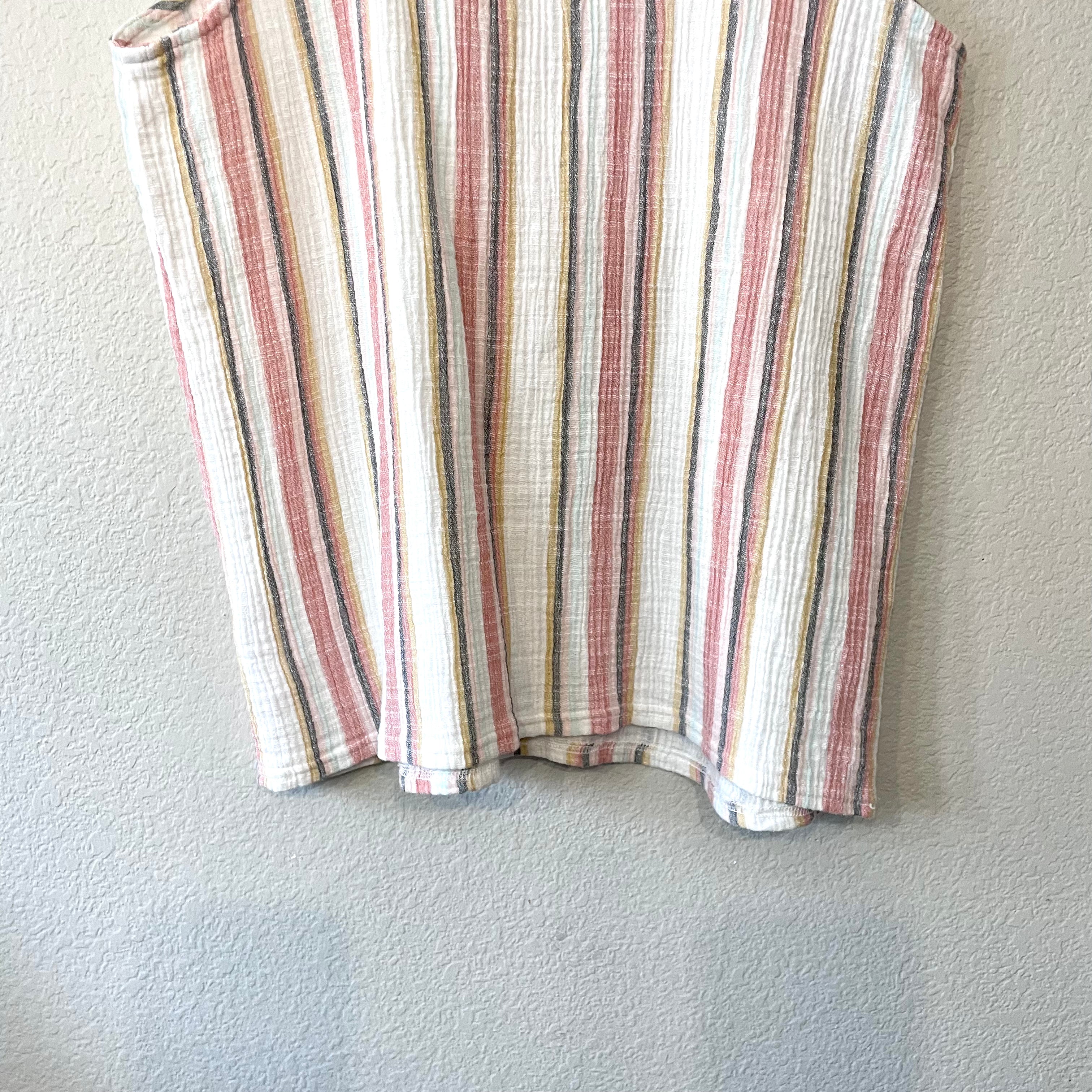 Striped Tassel Top