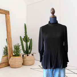 Accordion Pleated Blouse