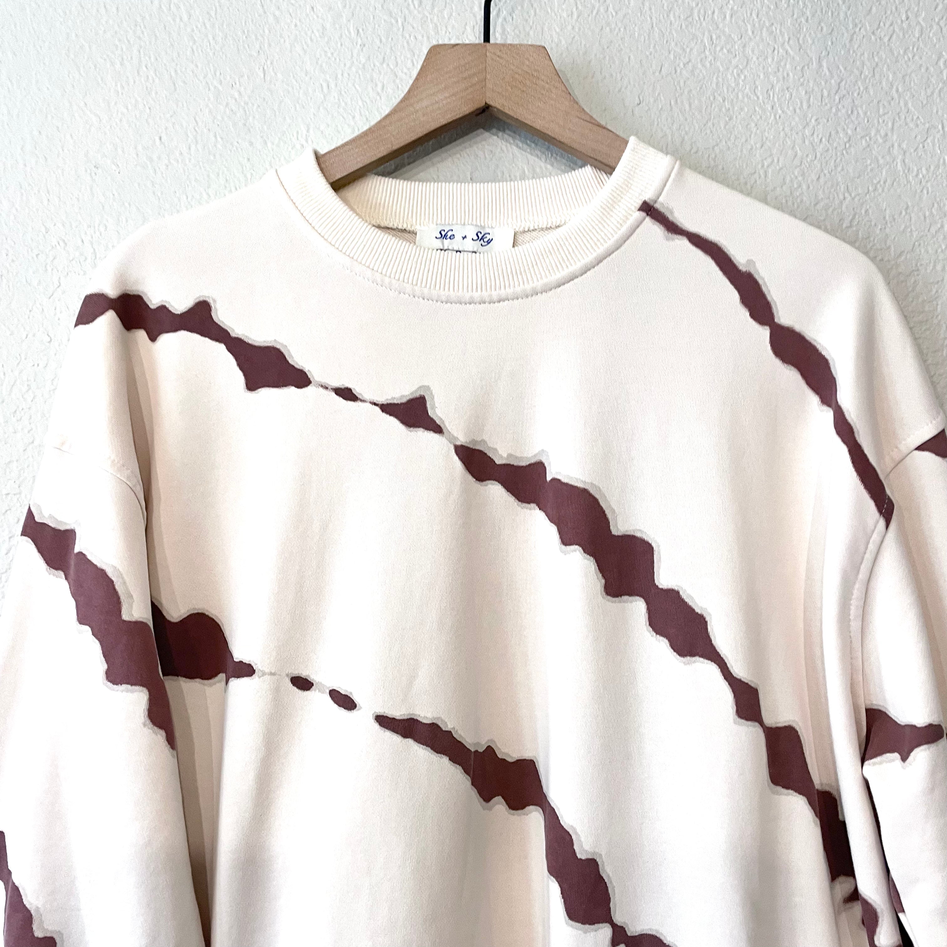 Marble Slash Sweatshirt