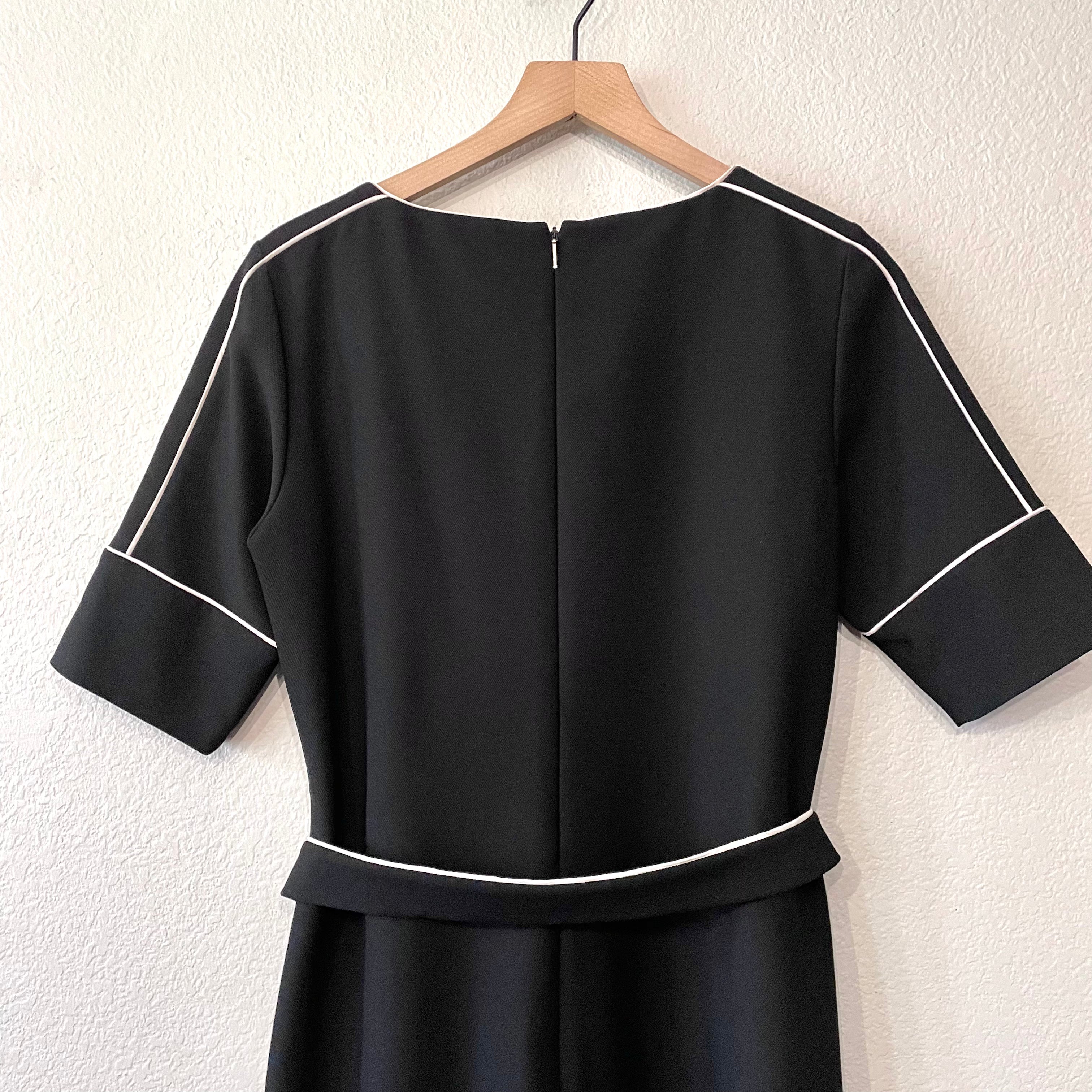 Piped Trim Shift Dress