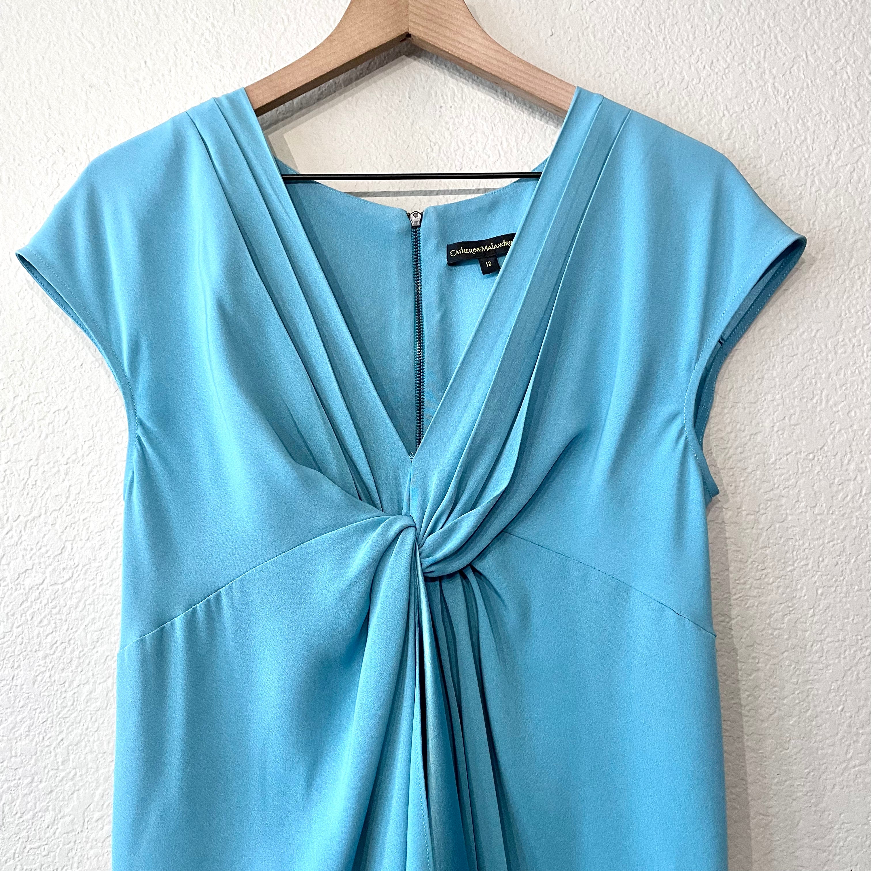 Silk Twist Front Dress