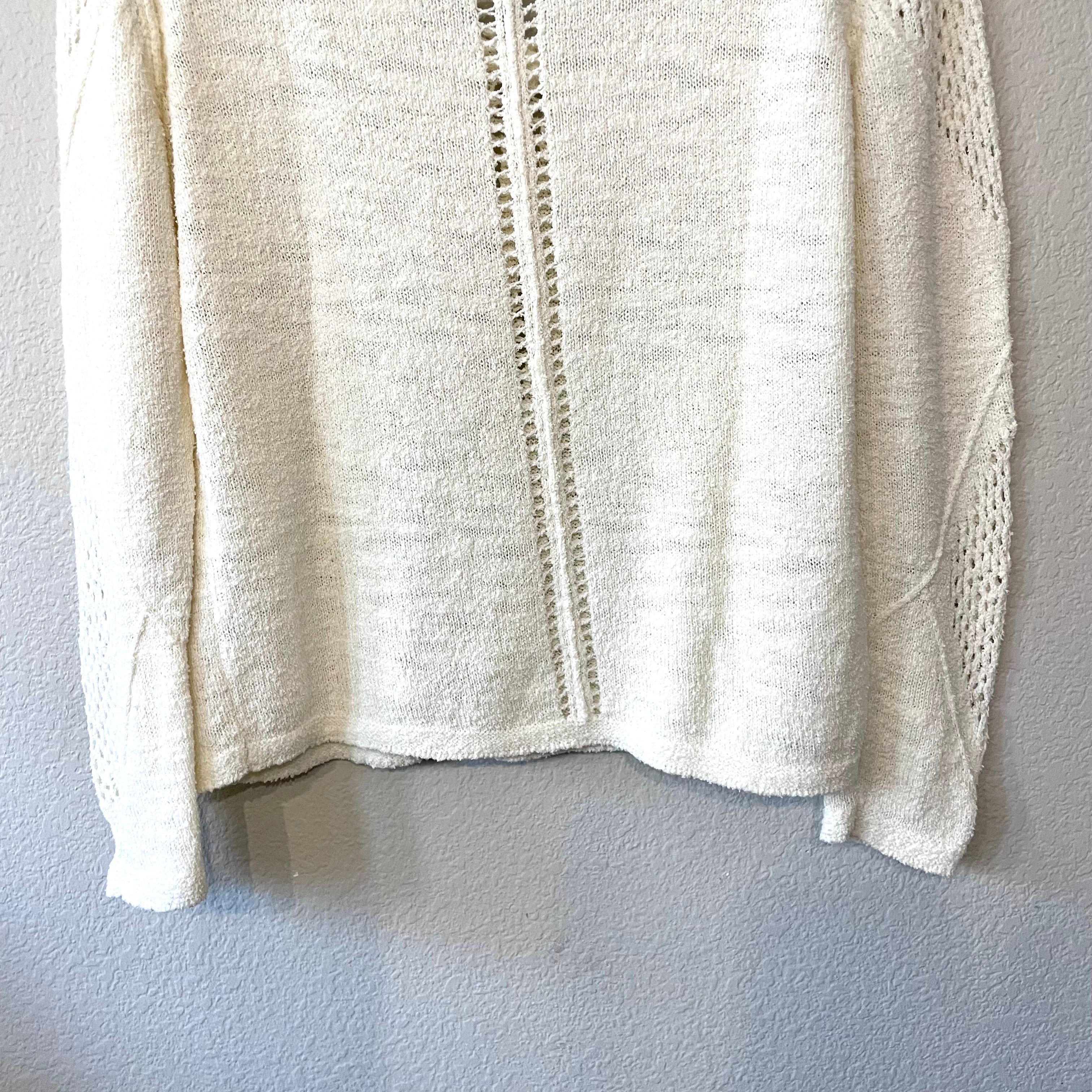 Textured Pointelle Sweater