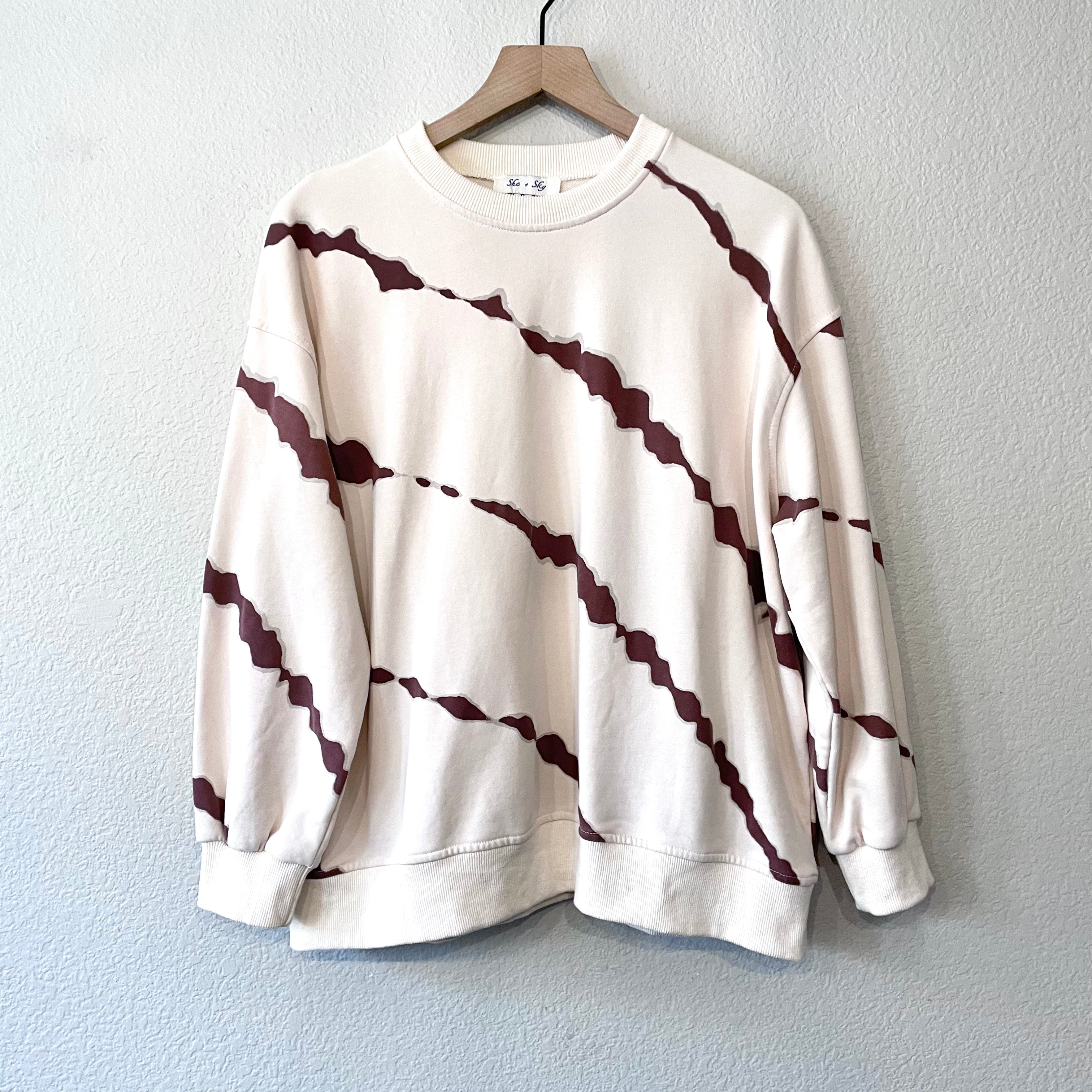 Marble Slash Sweatshirt