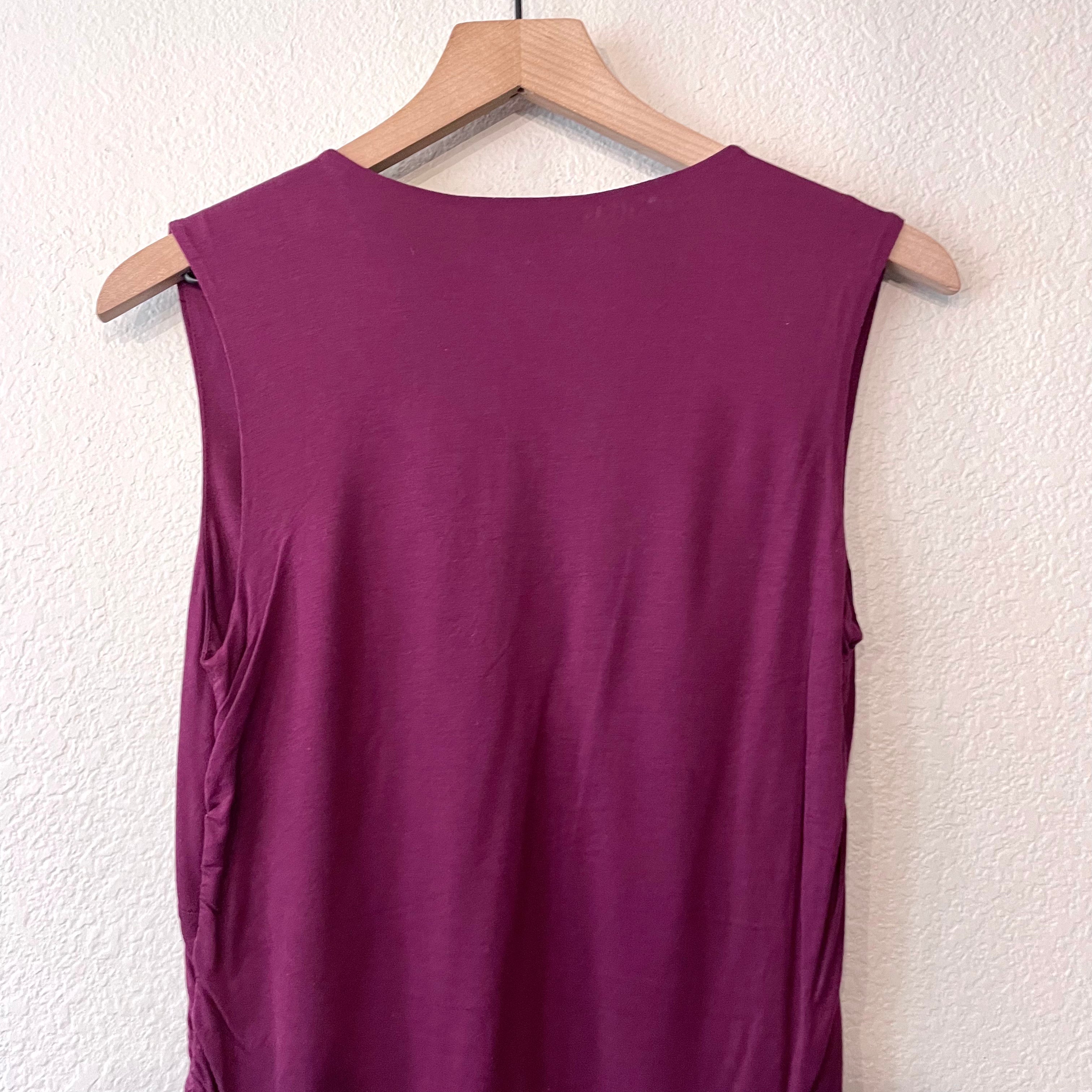 Sleeveless Ruched Side Top