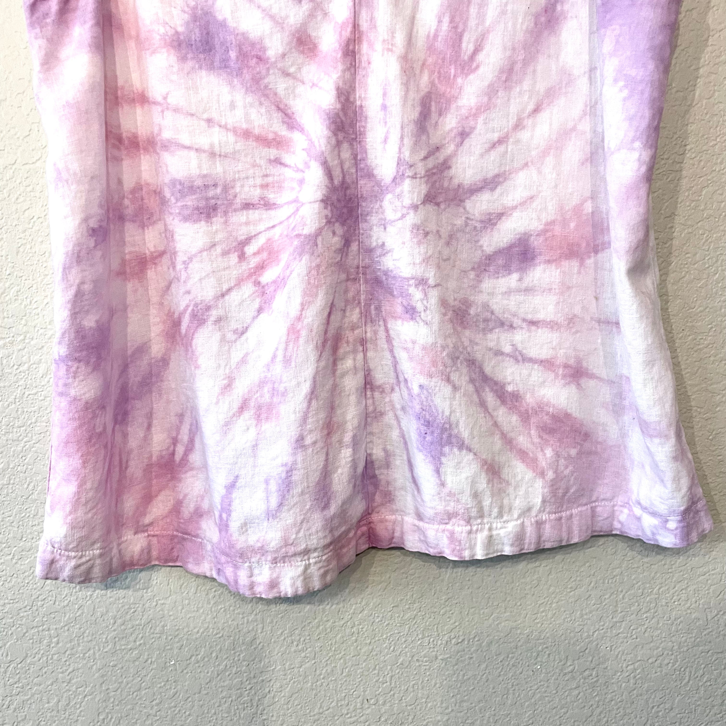 Tie Dye Linen Blend Tank Top