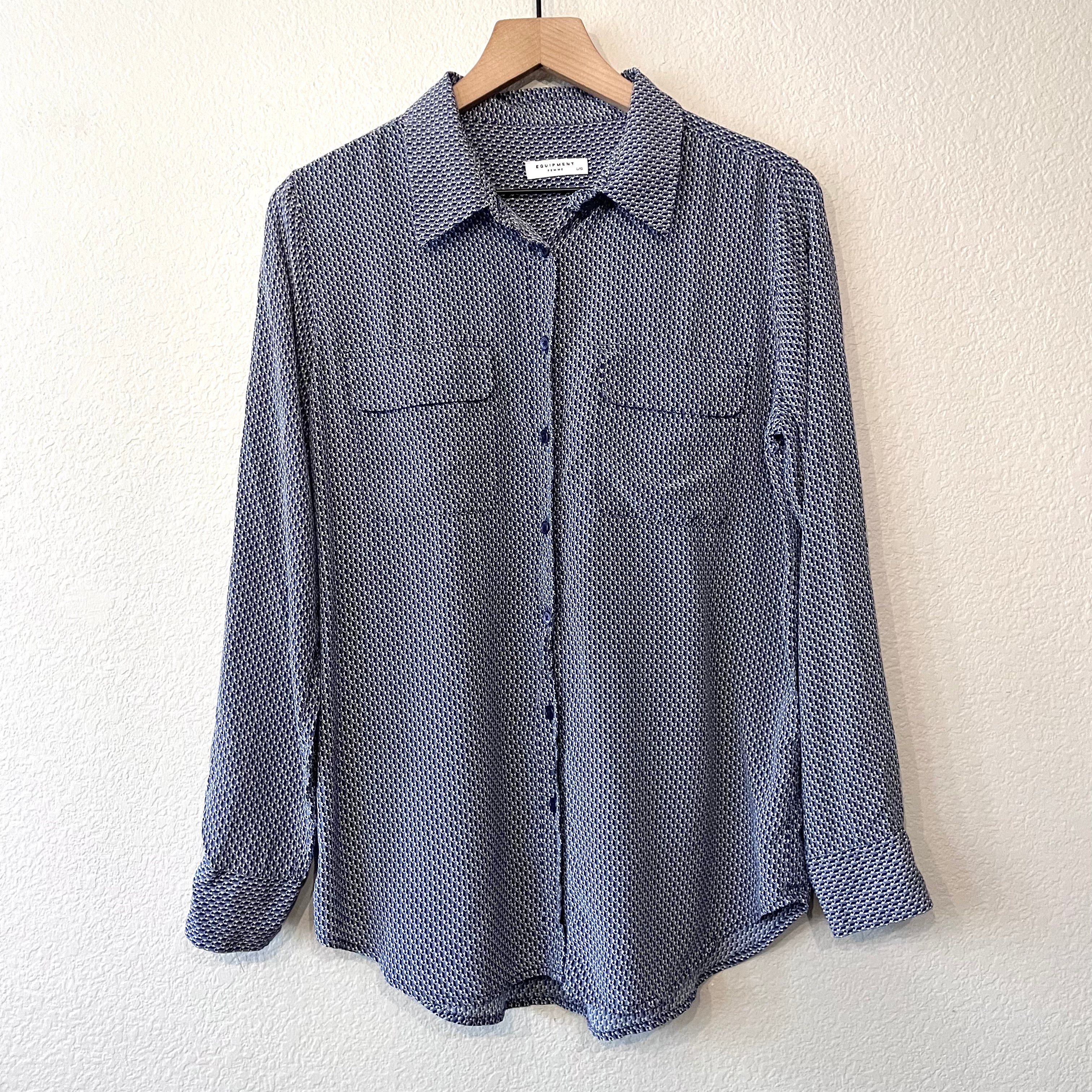 Silk Button Down Top