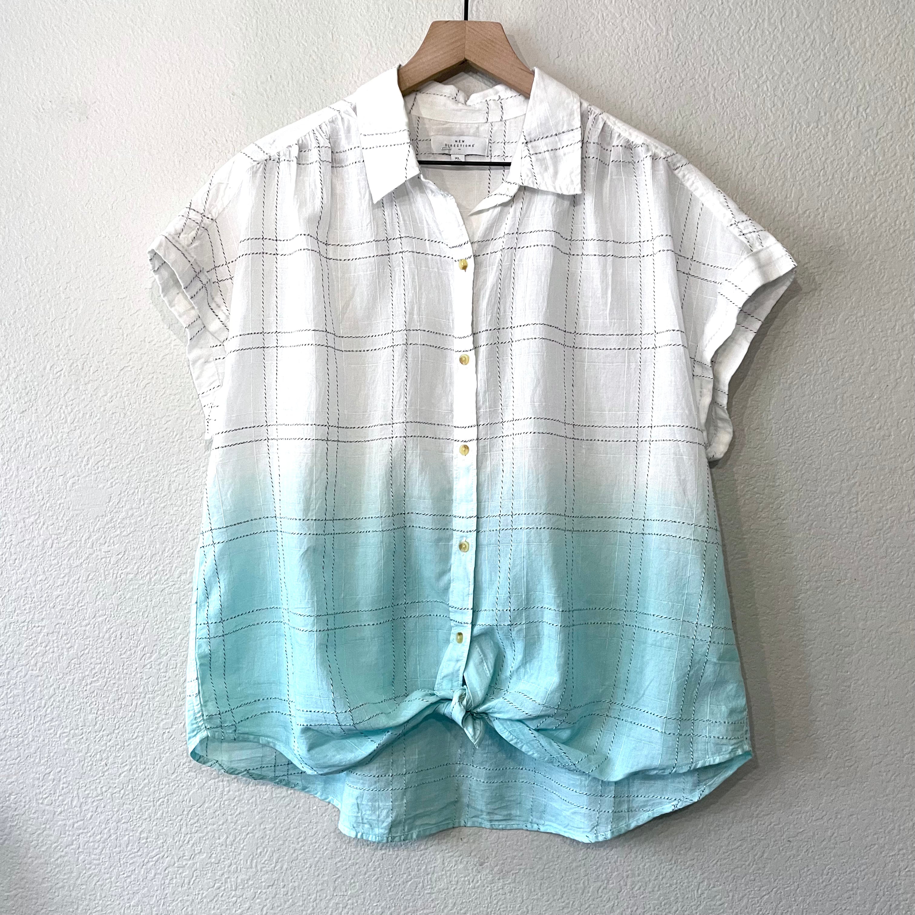 Ombré Button Down Top