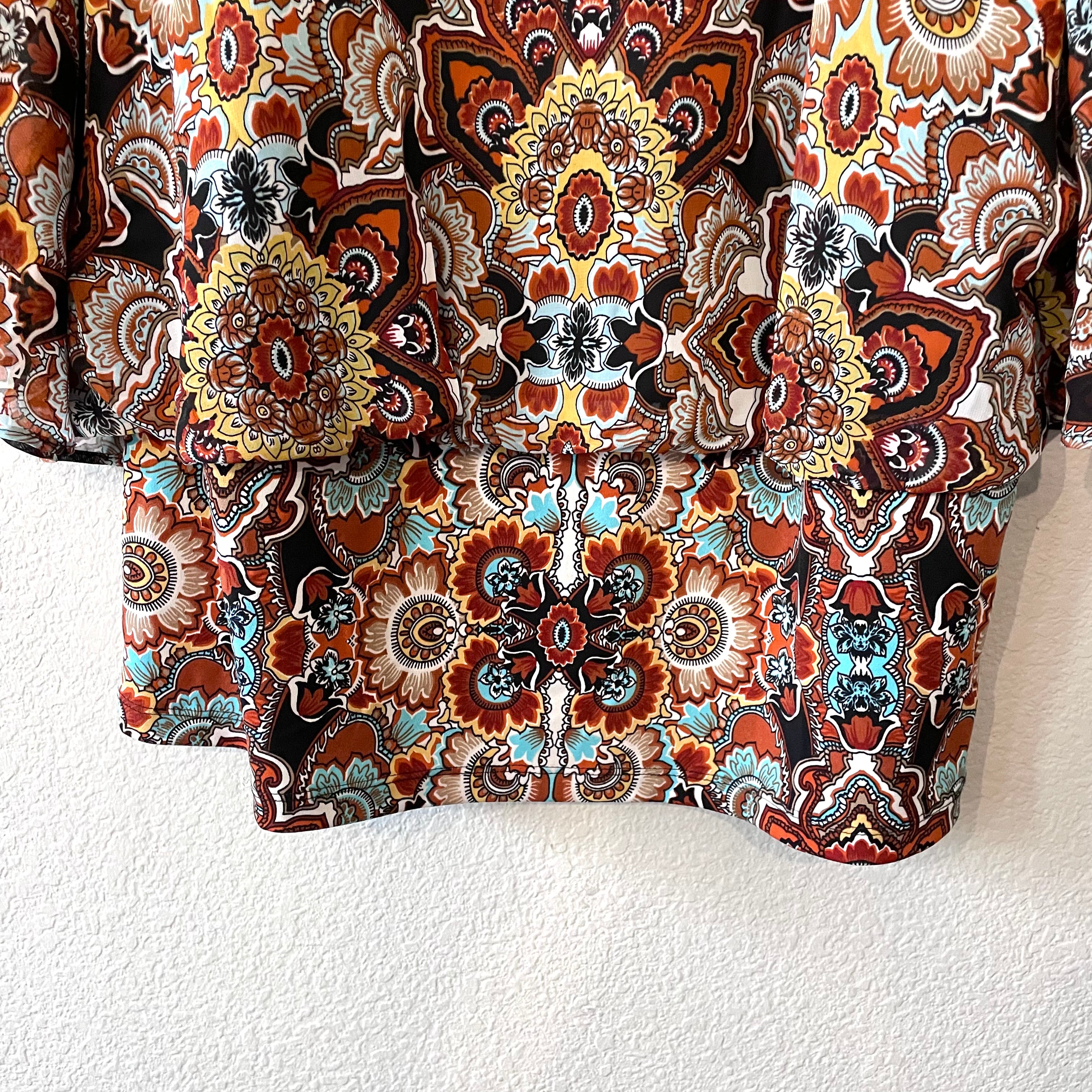 Floral Banded Waist Blouse