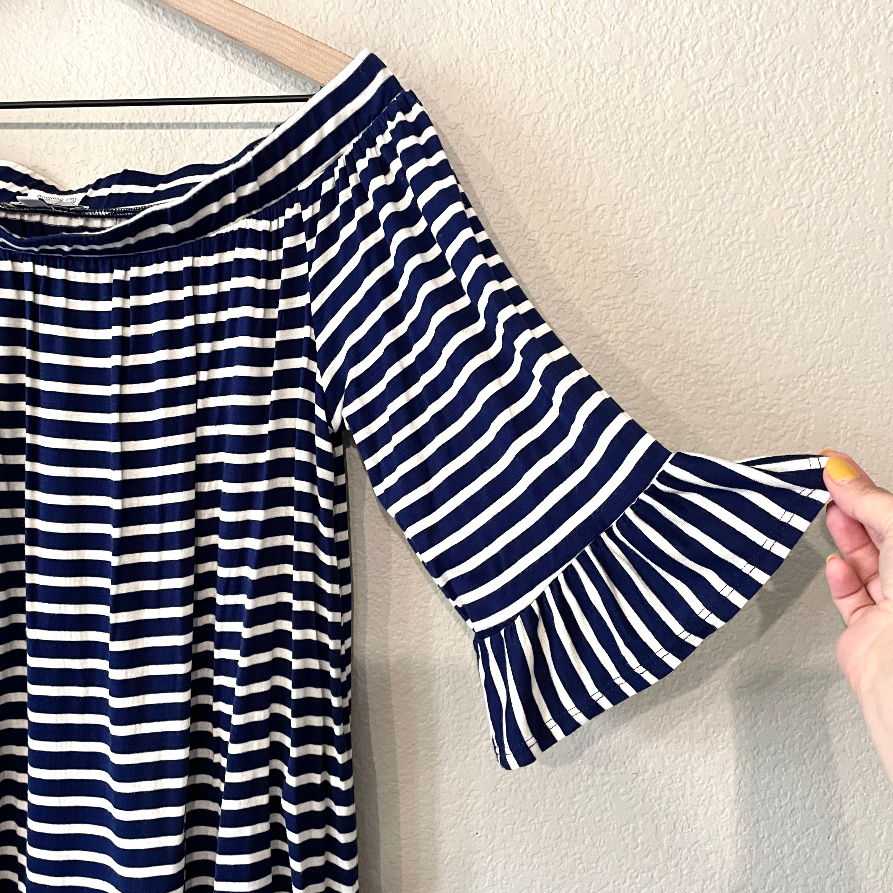 Striped Off Shoulder Top