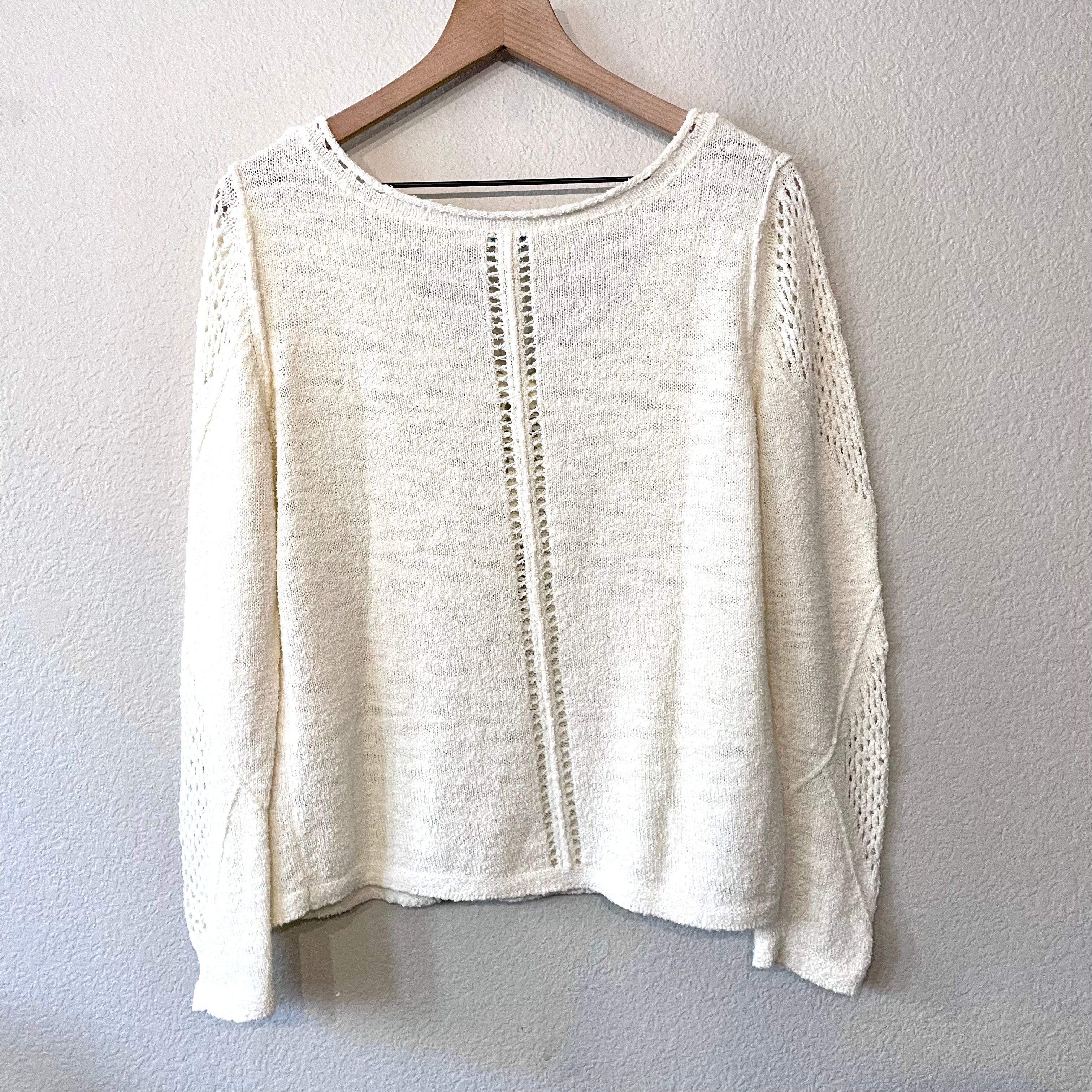 Textured Pointelle Sweater