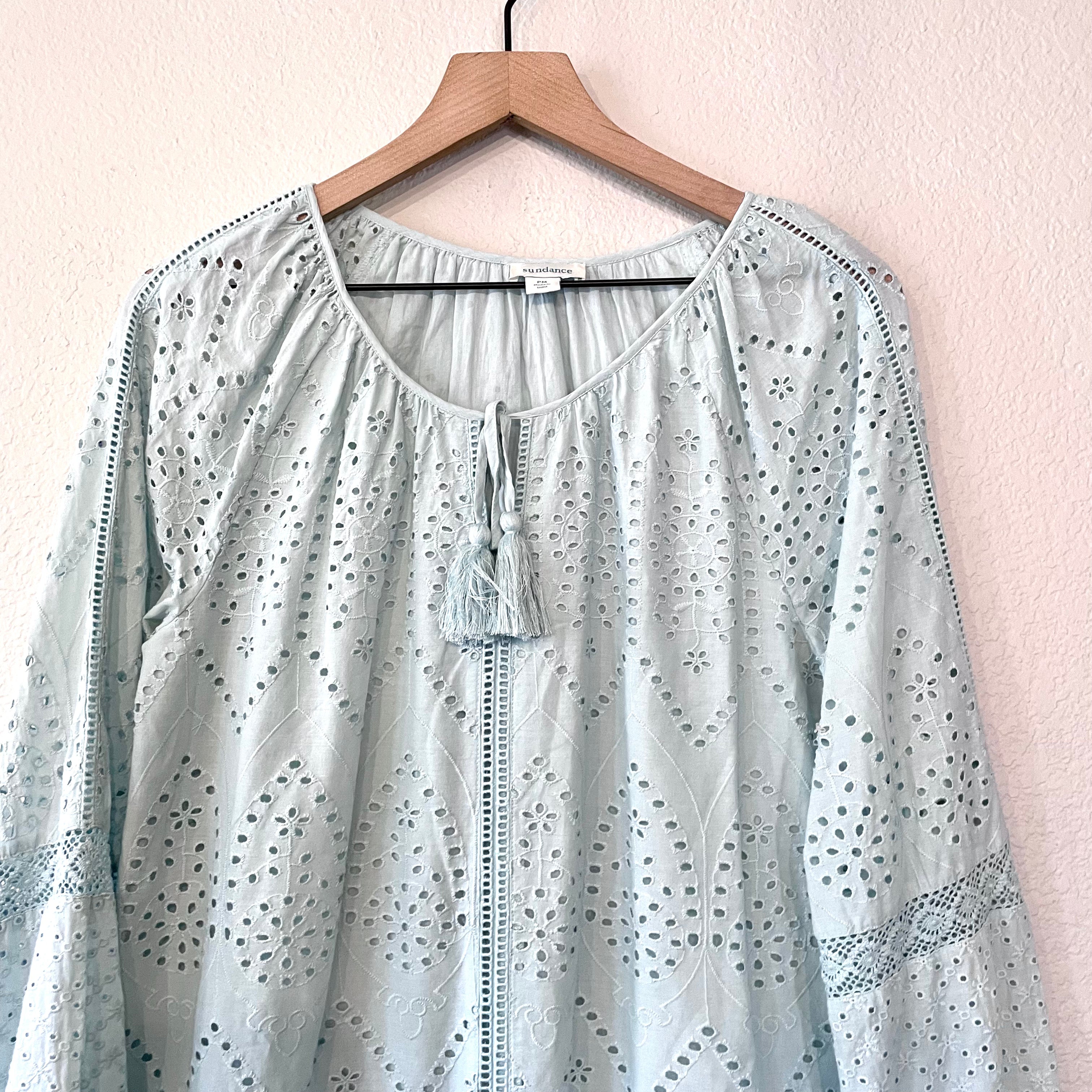 Eyelet Shift Dress