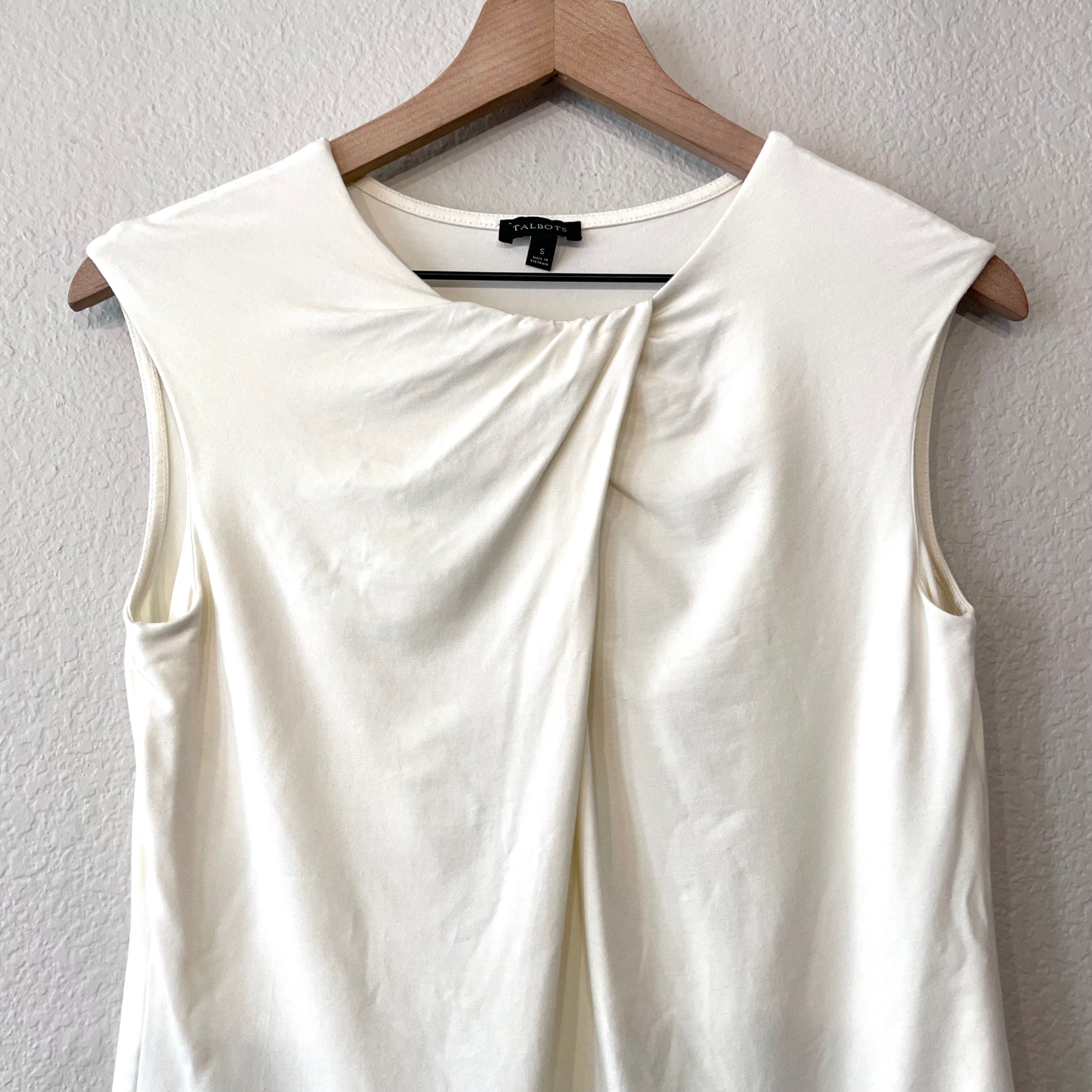 Tucked Crossover Neck Top