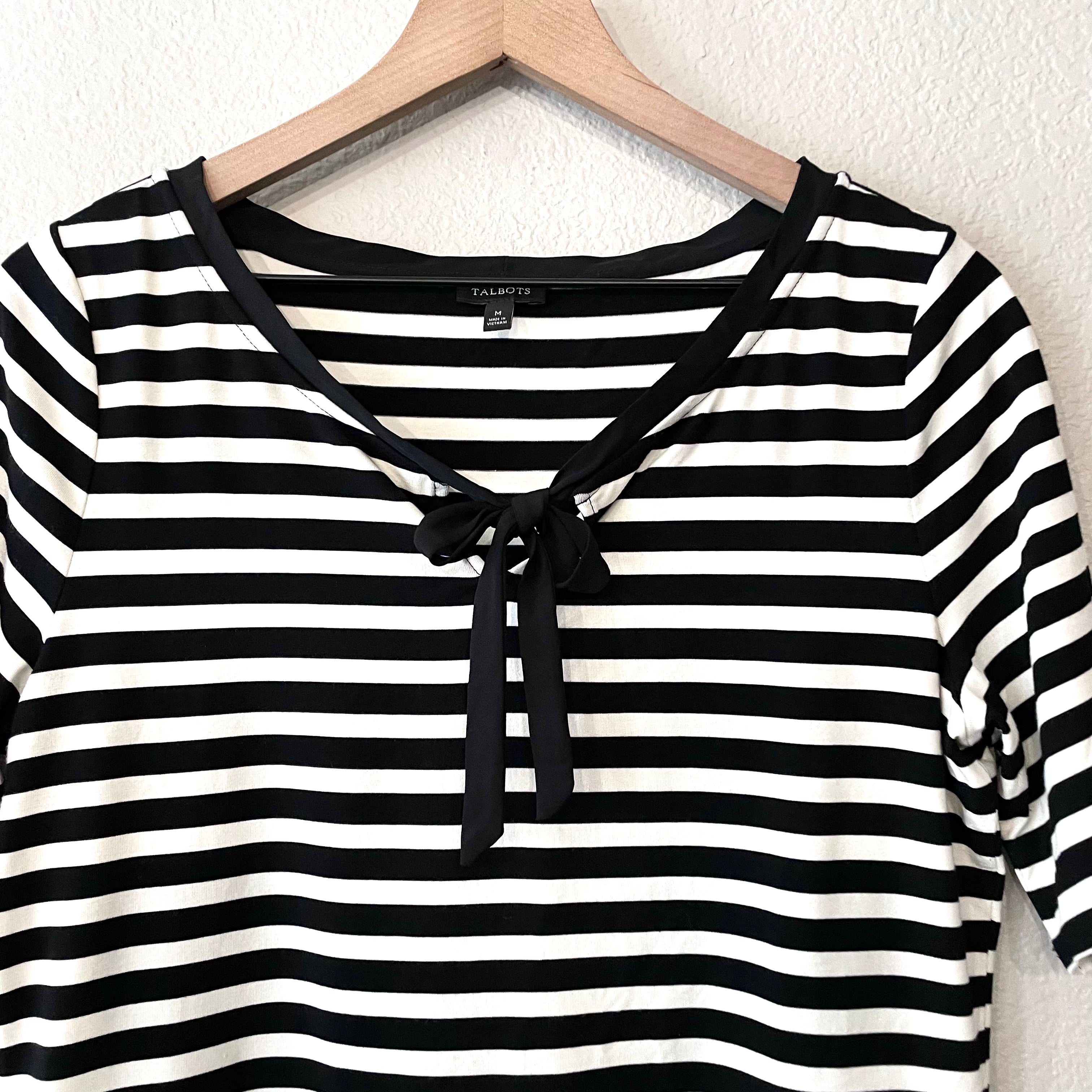 Striped Bow Tee