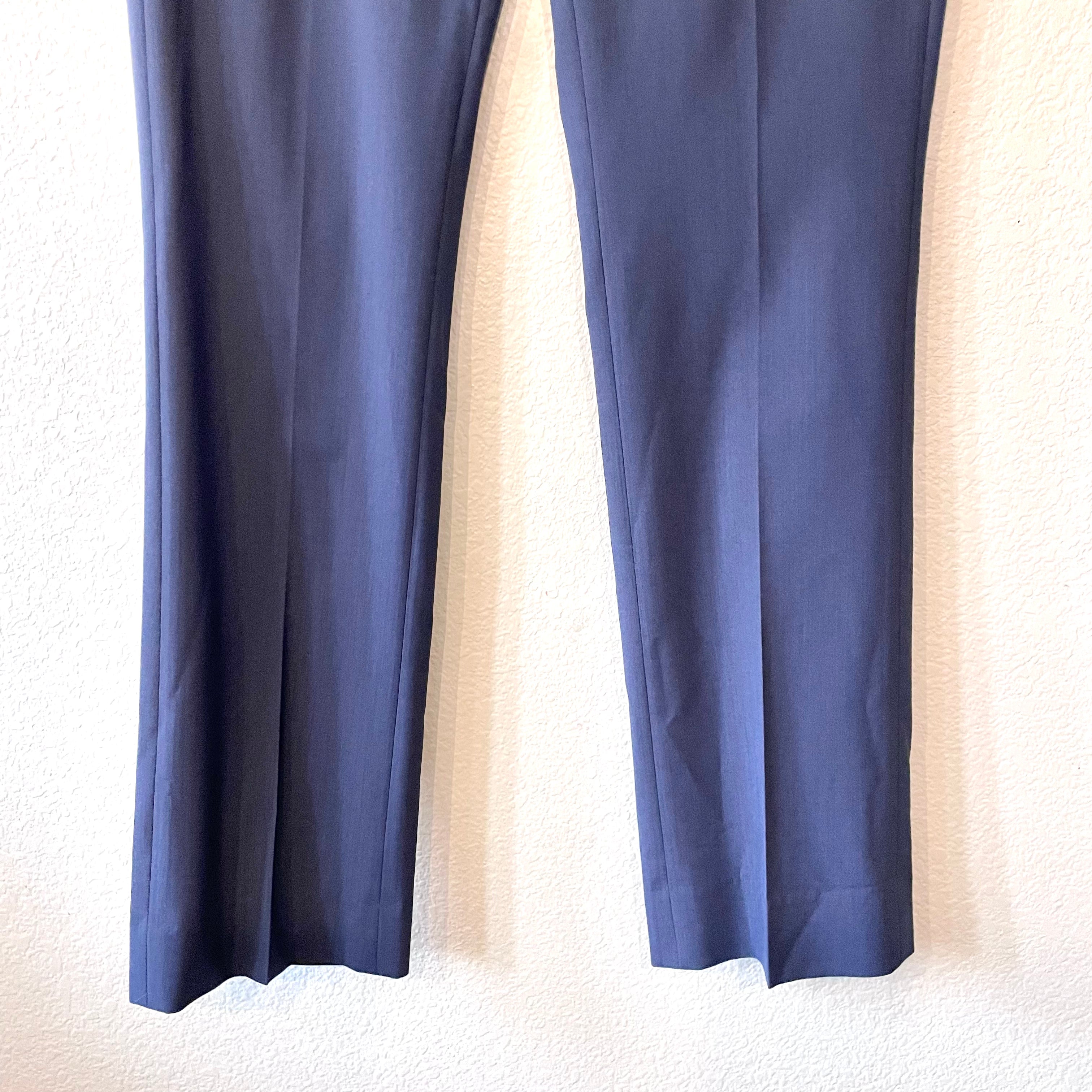 Wool Straight Leg Dress Pants