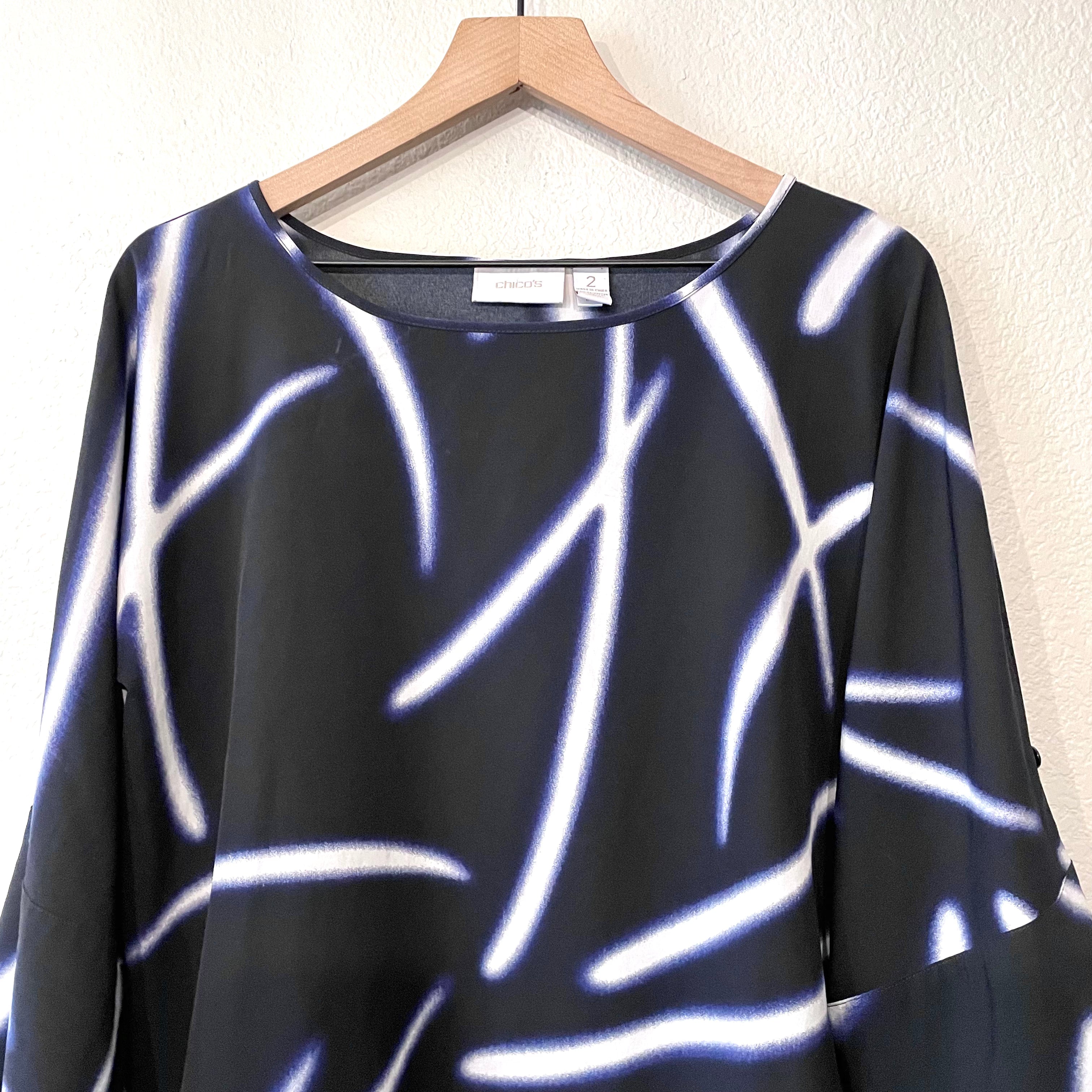 Dolman Abstract Blouse