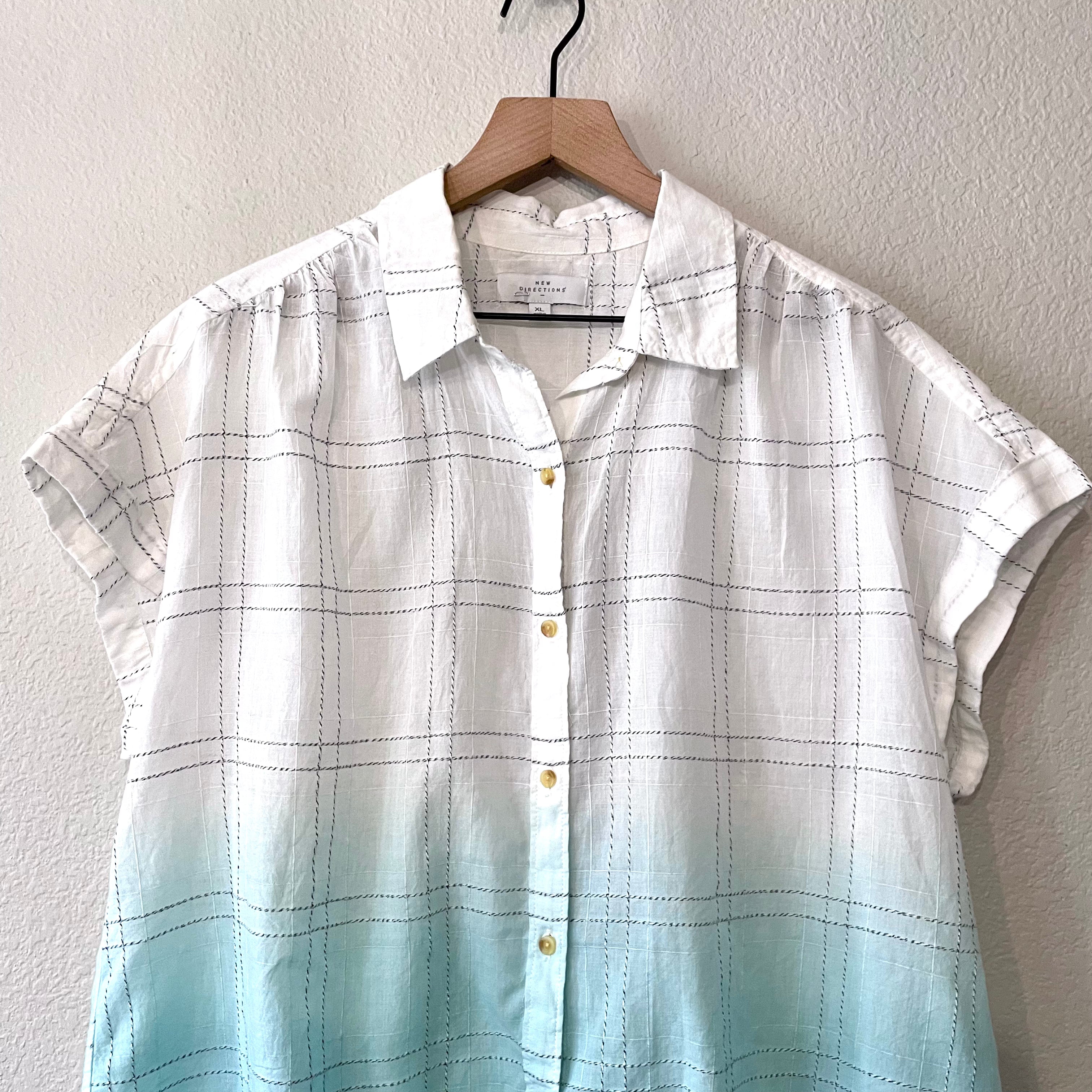 Ombré Button Down Top