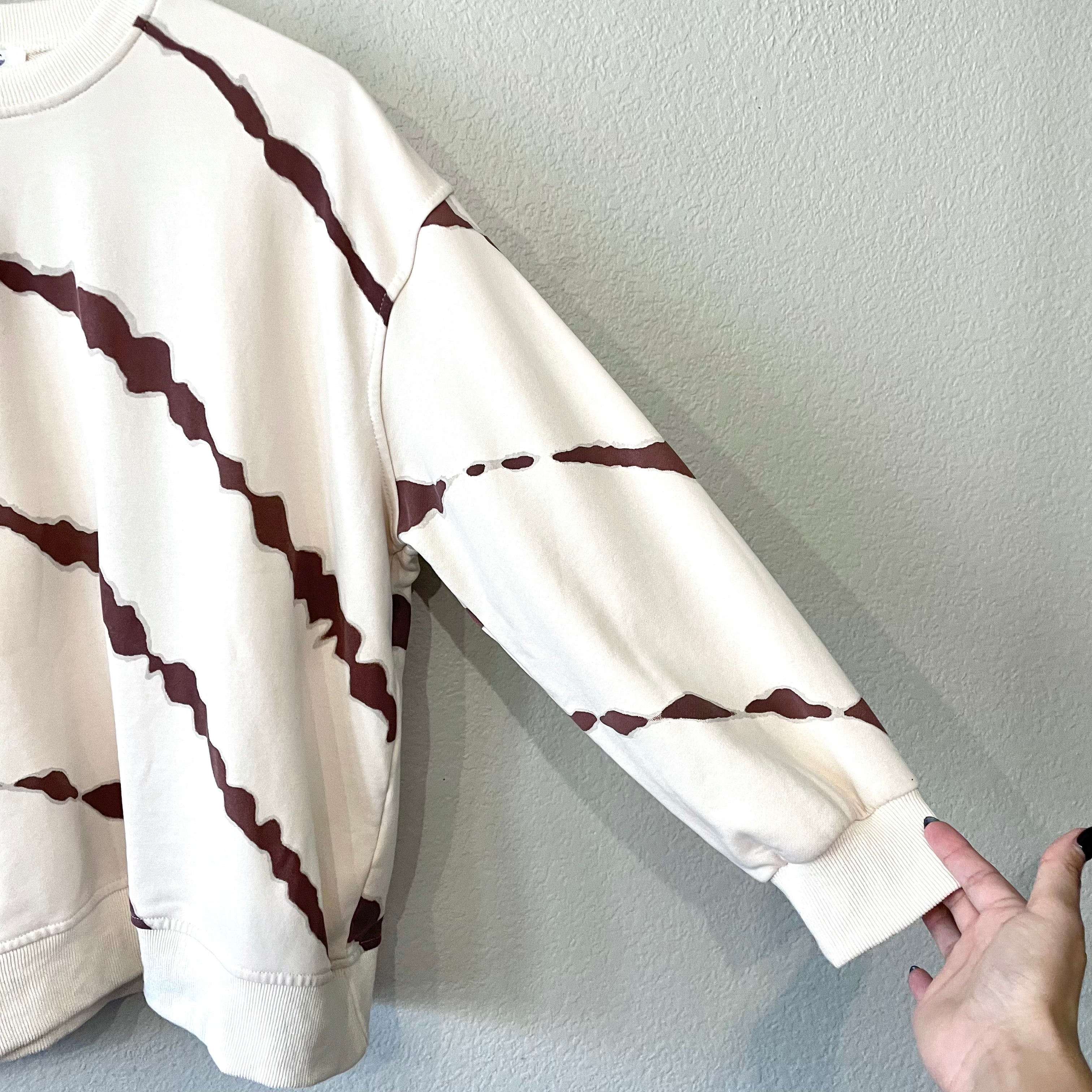 Marble Slash Sweatshirt