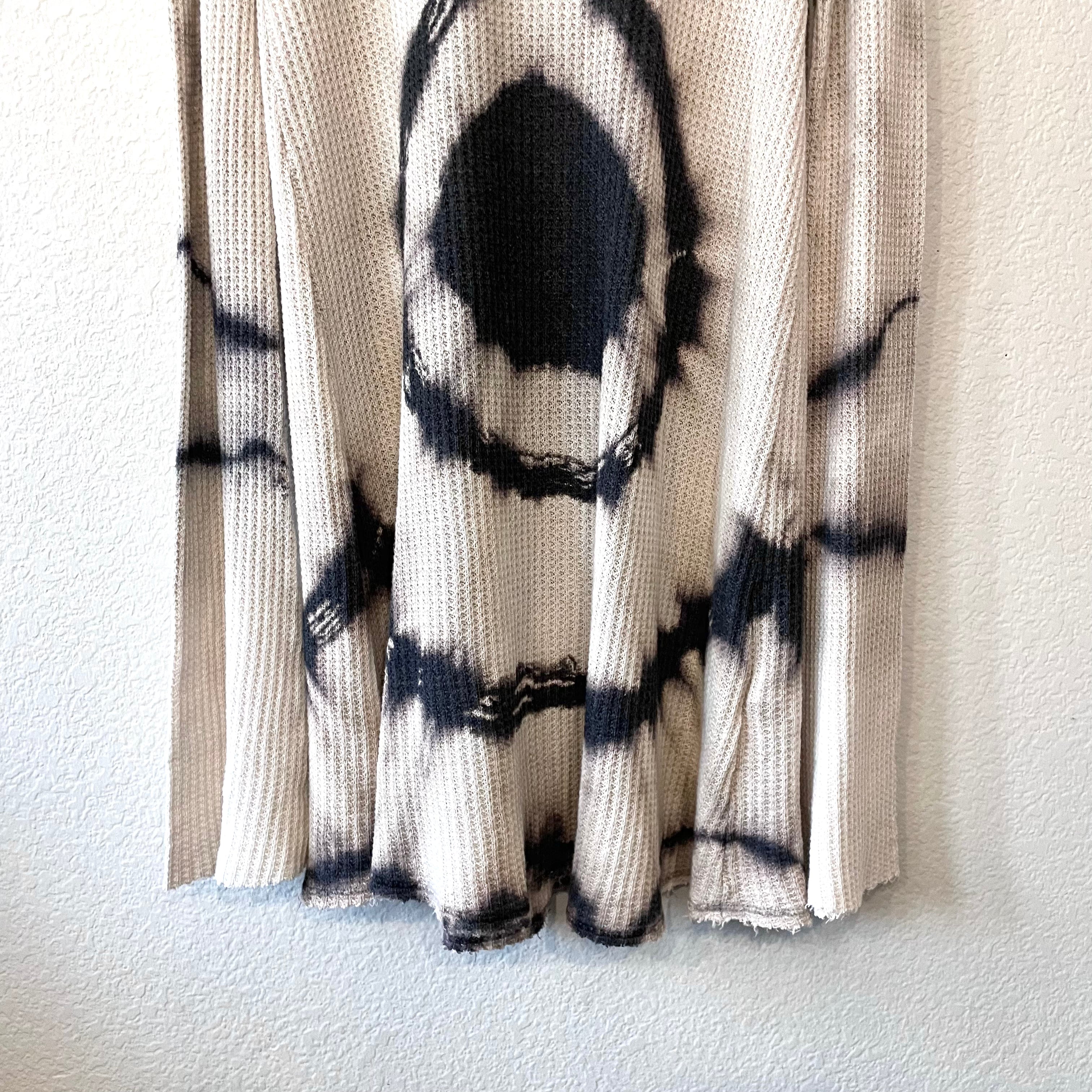 Tie Dye Cold Shoulder Tunic