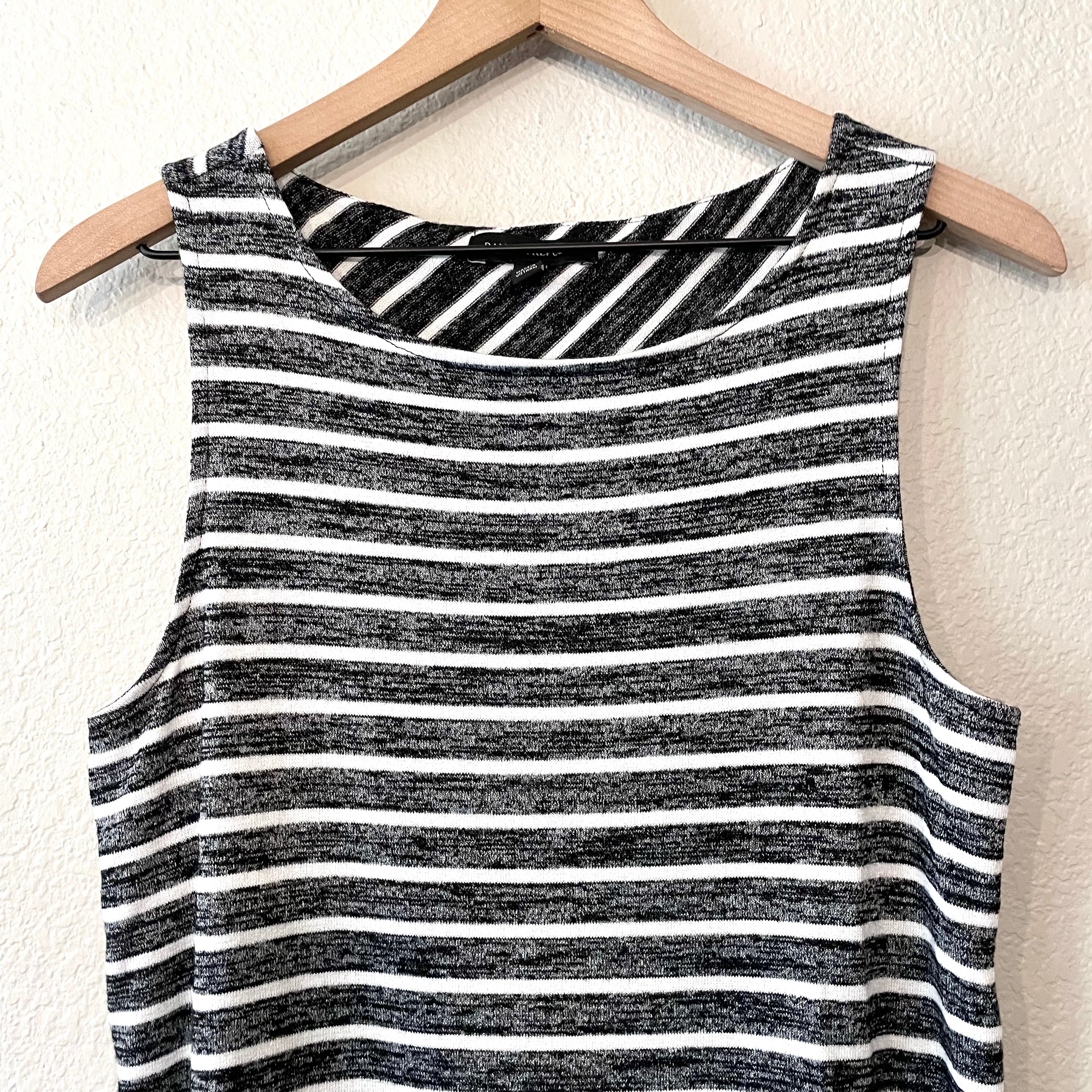 Striped Crossover Back Top