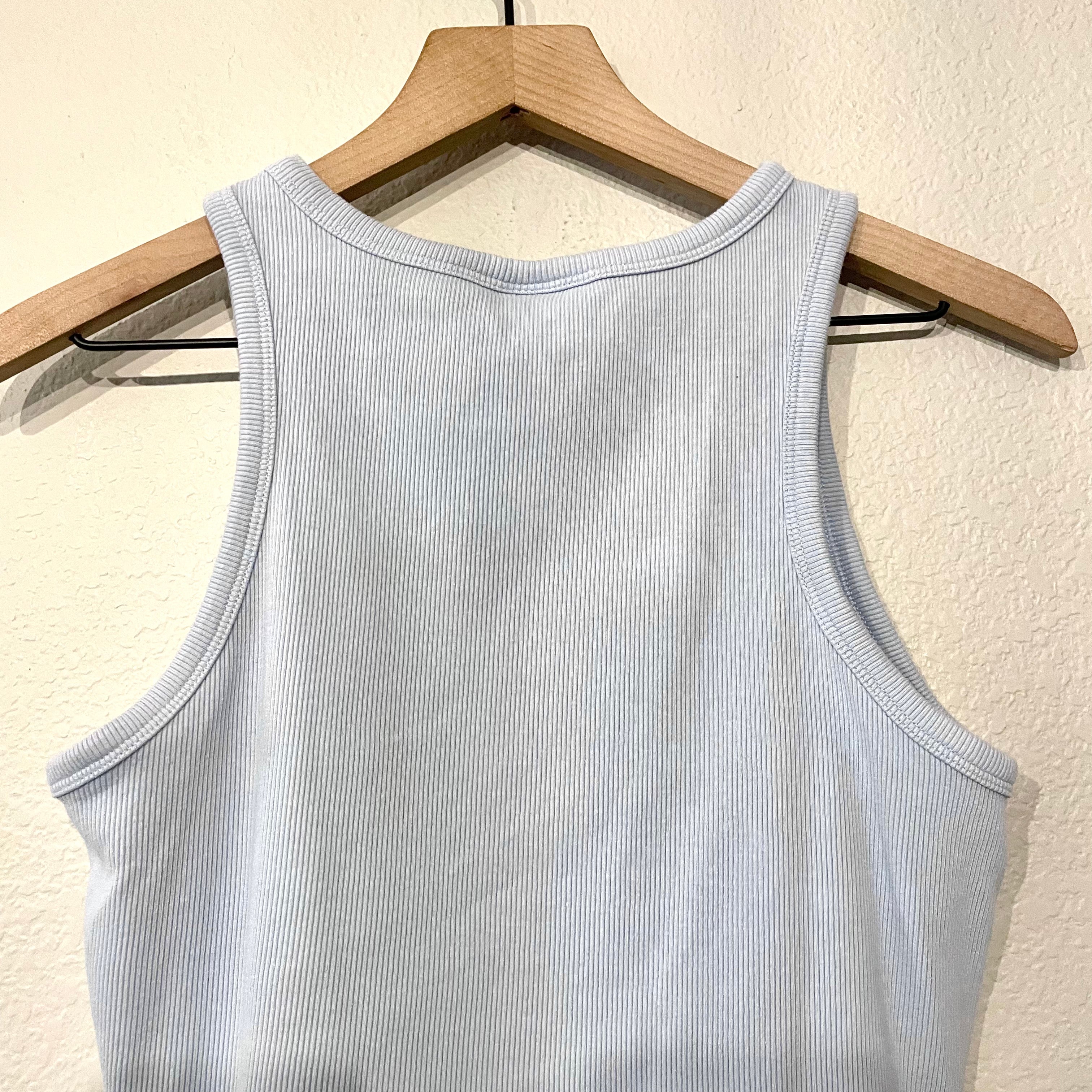 Ribbed Cropped Tank Top