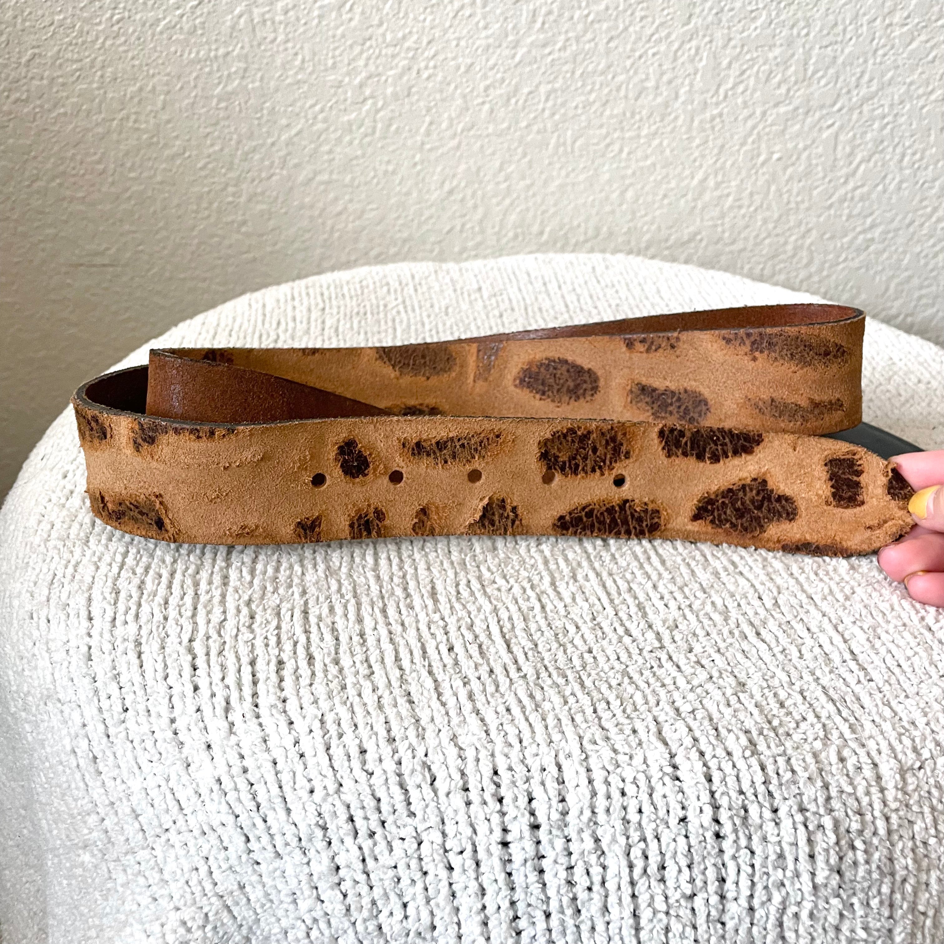 Animal Print Fashion Leather Belt