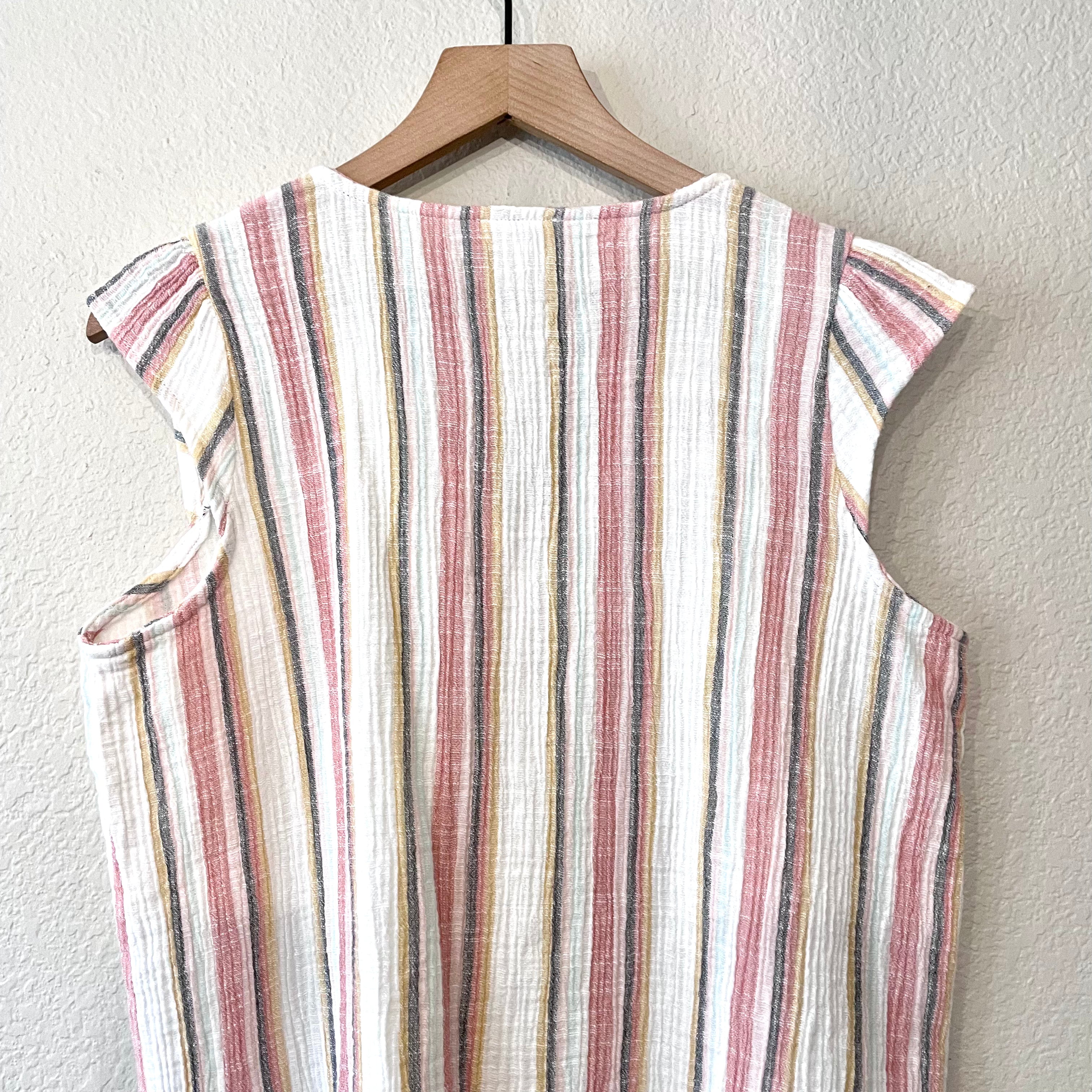 Striped Tassel Top