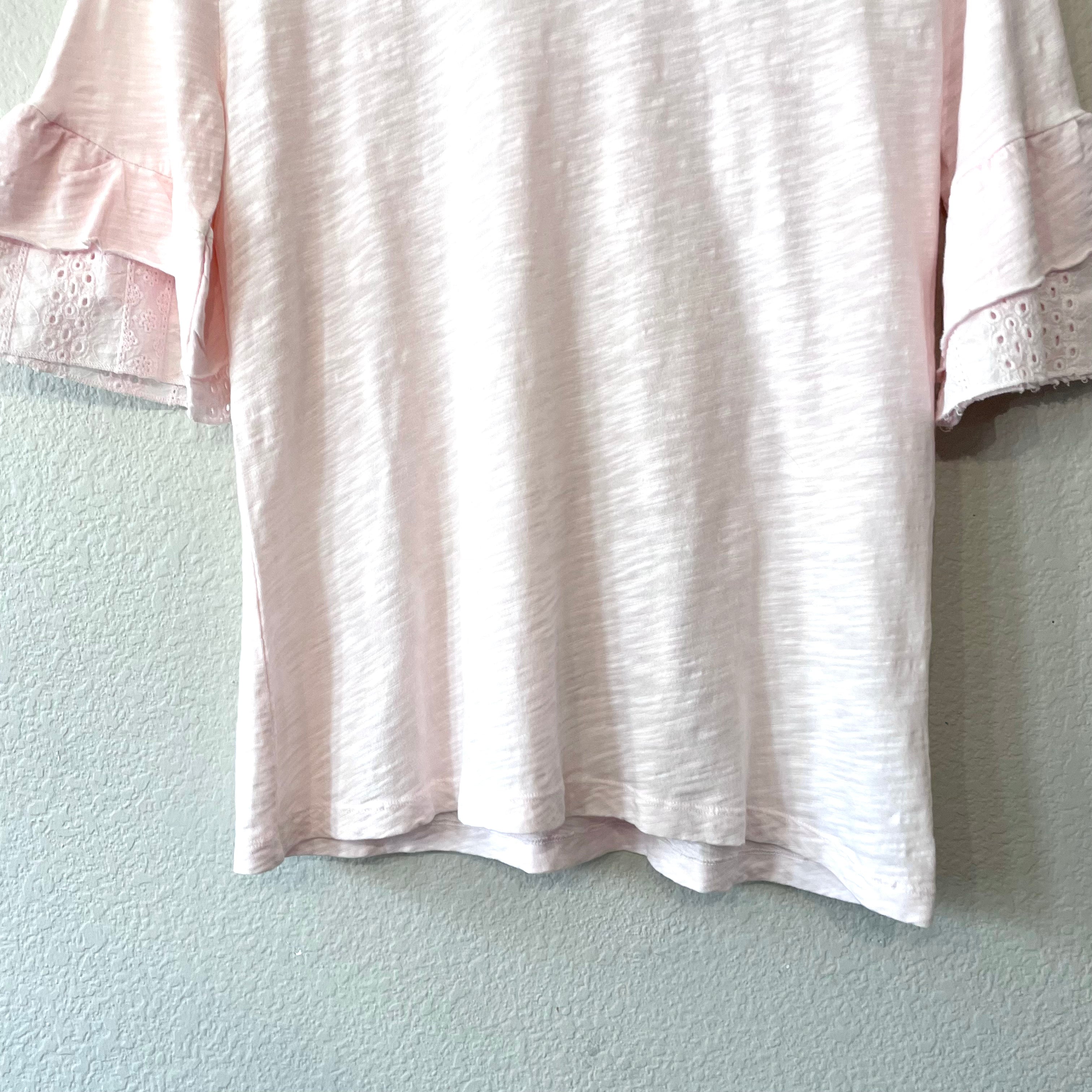 Eyelet Sleeve Tee