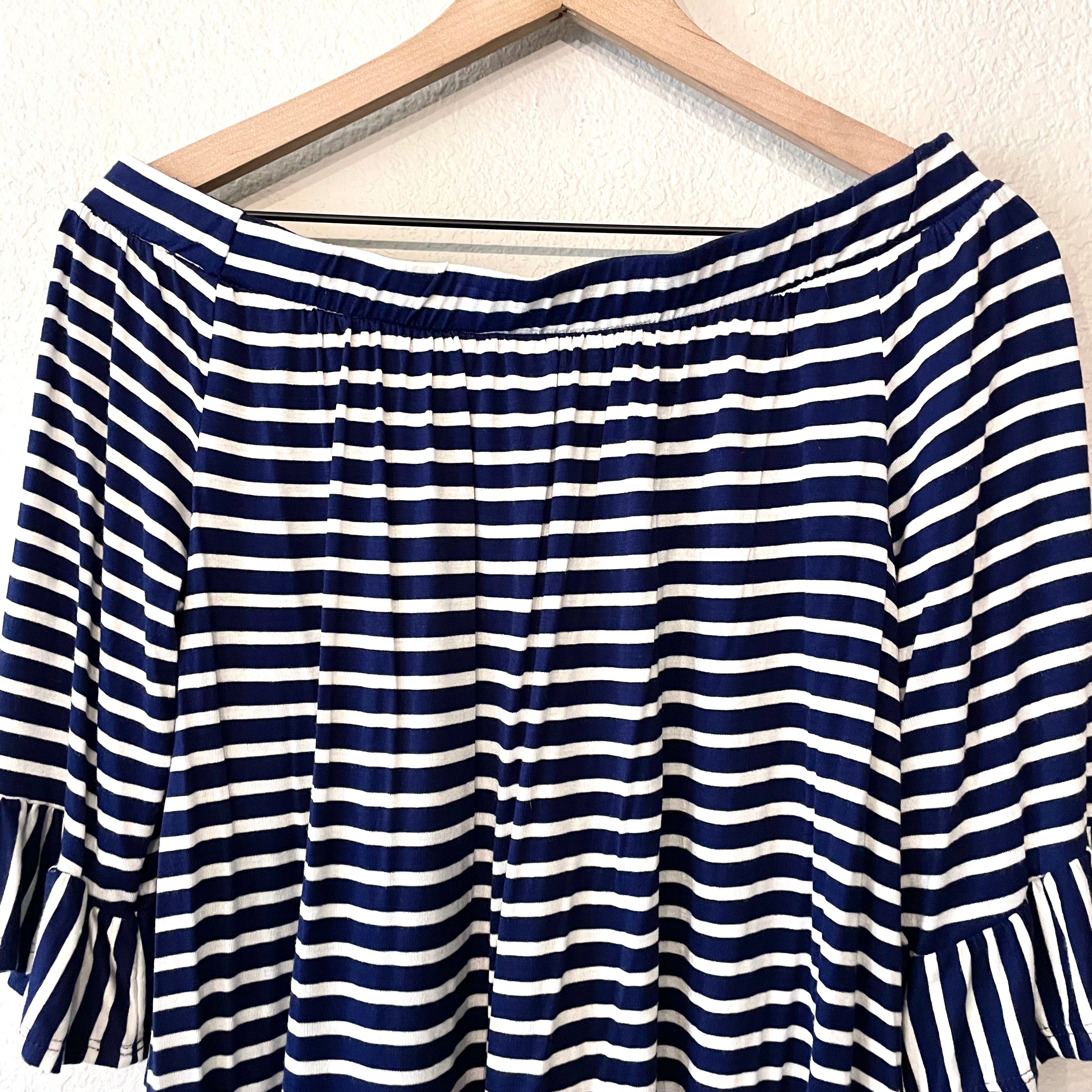 Striped Off Shoulder Top