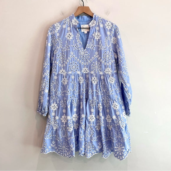 Long Sleeve Eyelet Dress