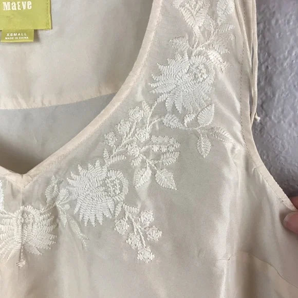 Silk Embroidered Top