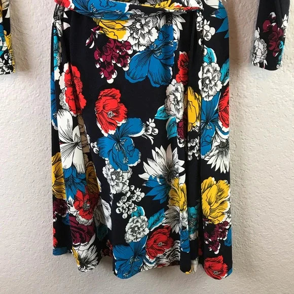 Floral Wrap Dress