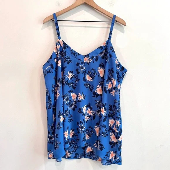 Floral V-Neck Tank Top