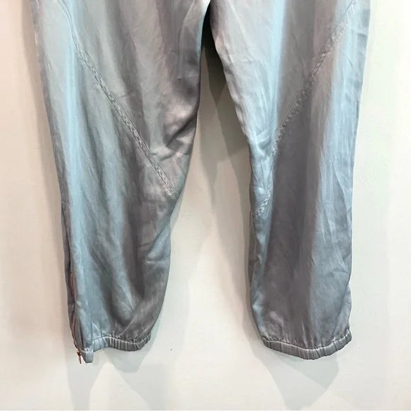 Satin Zip Ankle Joggers