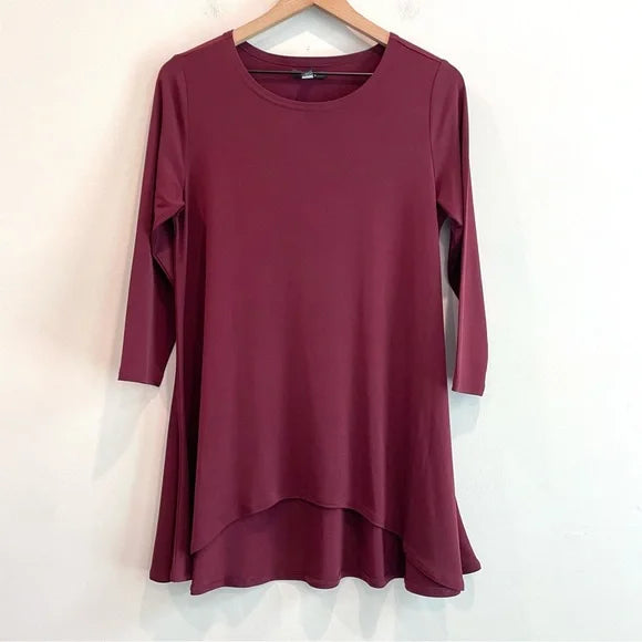 Asymmetrical Hem Tunic Top