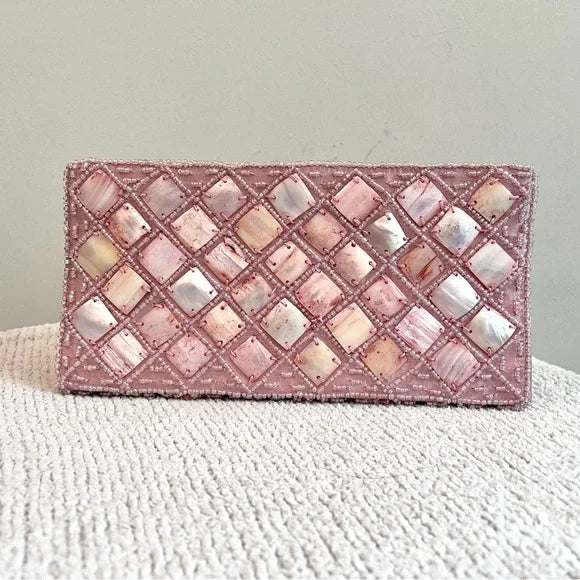 Beaded Shell Clutch