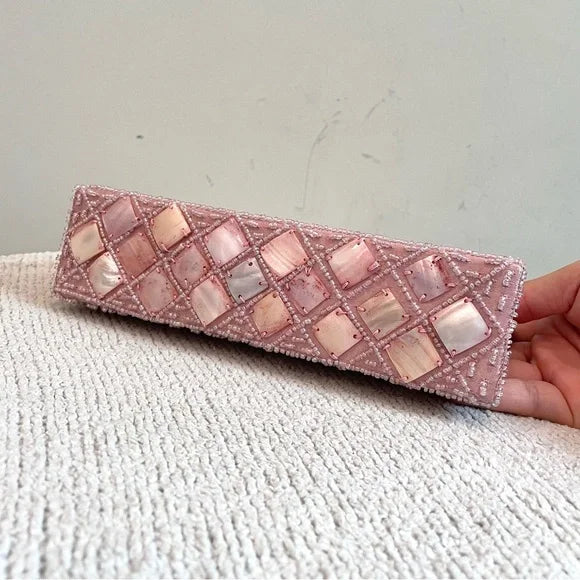 Beaded Shell Clutch