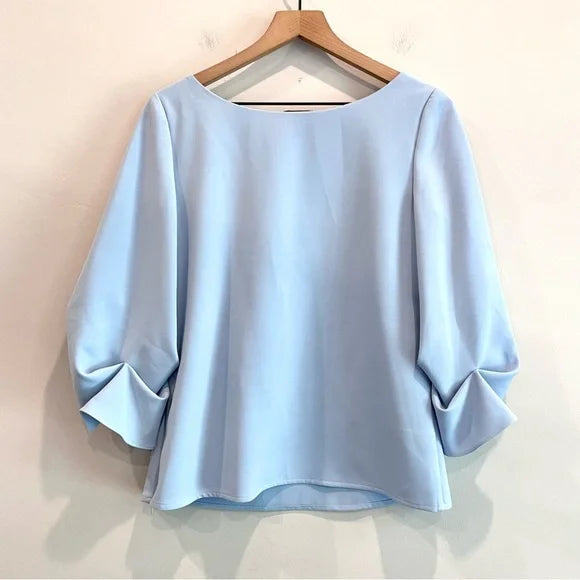 Ruched Tuck Sleeve Top