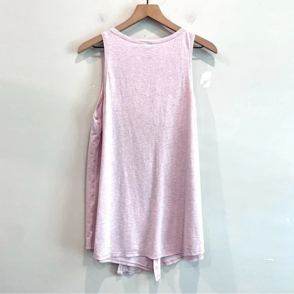 Overlapping Tie Front Tank Top