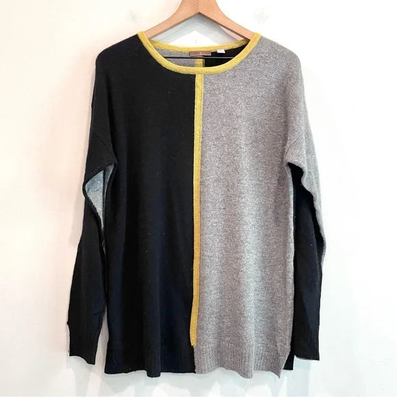 Colorblock Cashmere Sweater