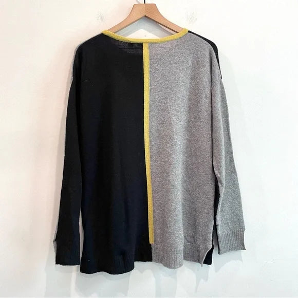 Colorblock Cashmere Sweater