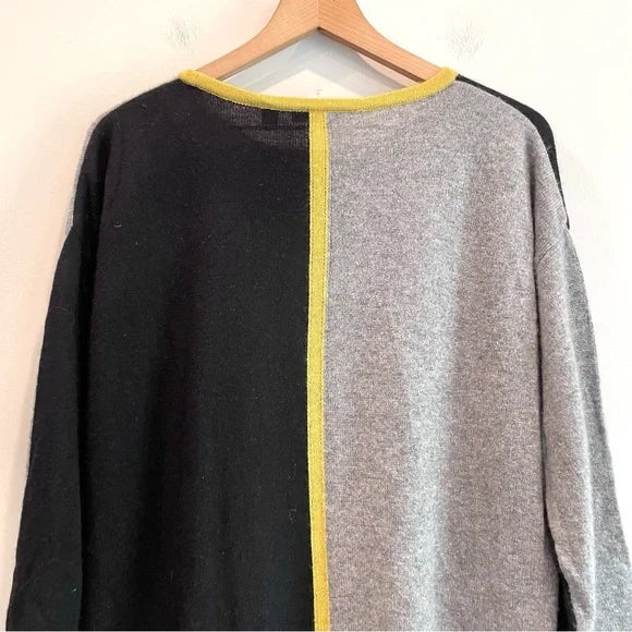 Colorblock Cashmere Sweater