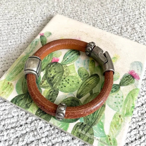 Leather Charm Bracelet