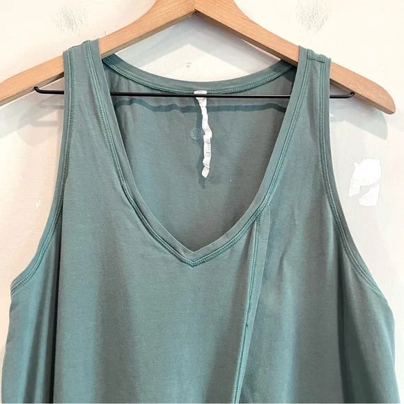 Tie Front Crossover Tank Top