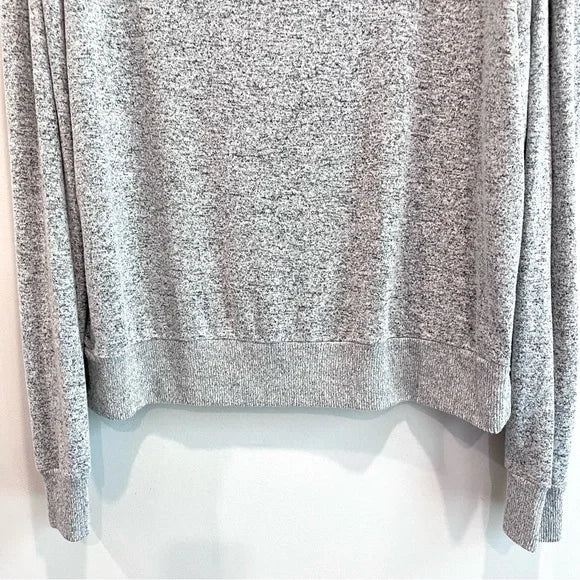 Marled Knit Button Shoulder Sweater