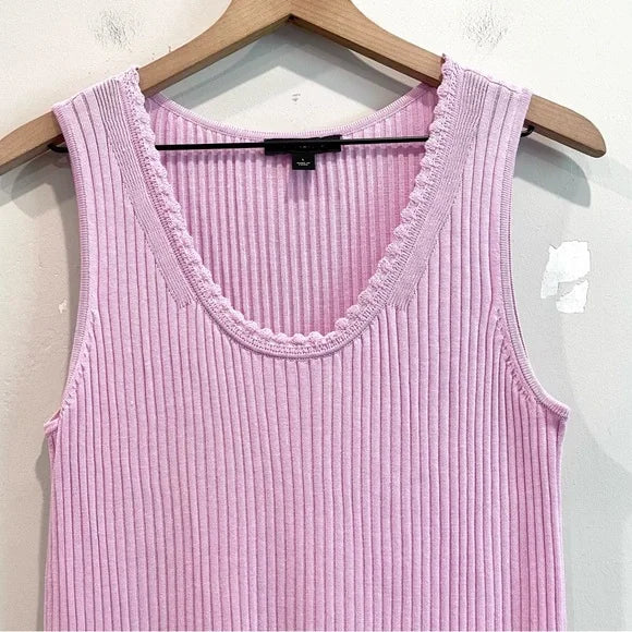 Sleeveless Ribbed Knit Top