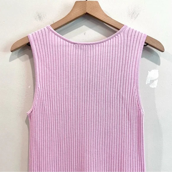 Sleeveless Ribbed Knit Top