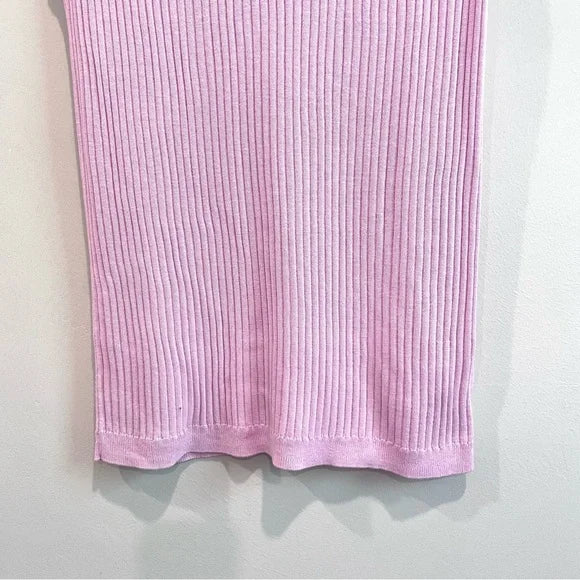 Sleeveless Ribbed Knit Top